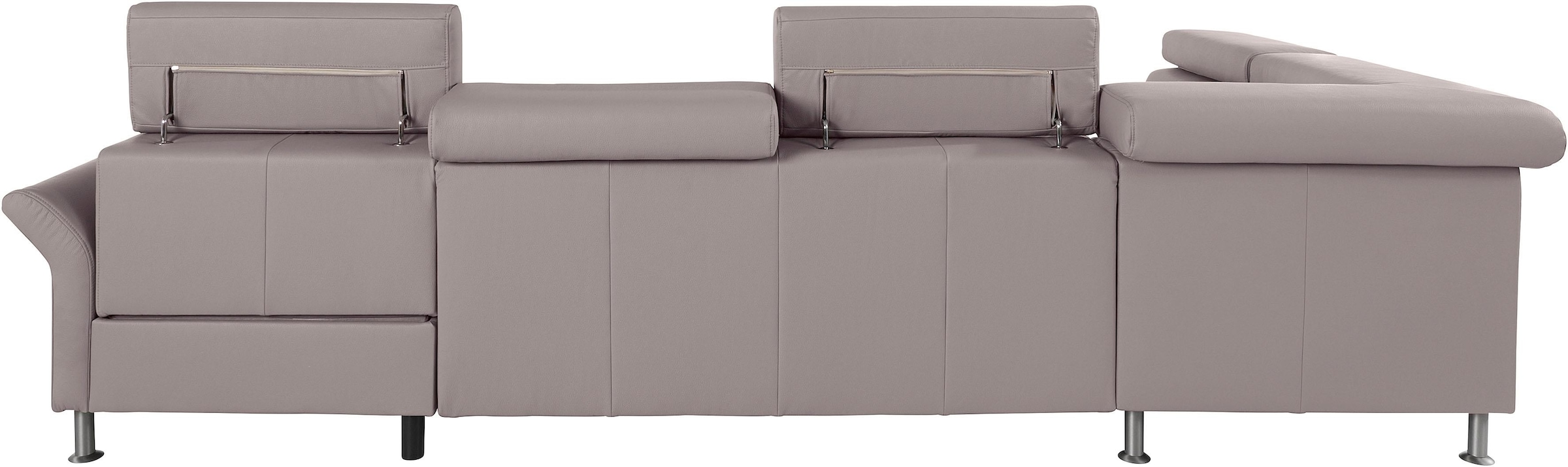 exxpo - sofa fashion Wohnlandschaft »Maretto, bequem und komfortabel, aufwendige Sitzsteppung, U-Form«, inkl. Kopfteilverstellung für mehr Sitzkomfort, wahlweise Bettfunktion