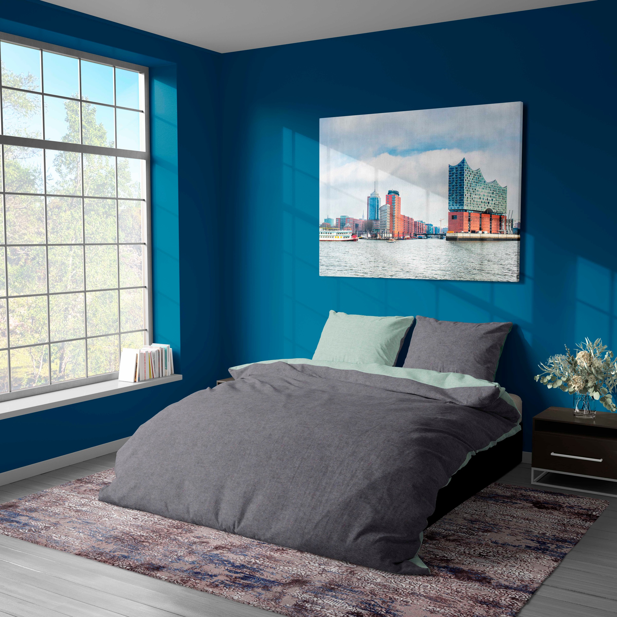 SETEX Wendebettwäsche "Feinbiber" 2 Stk. tlg. mit Wendefunktion günstig online kaufen