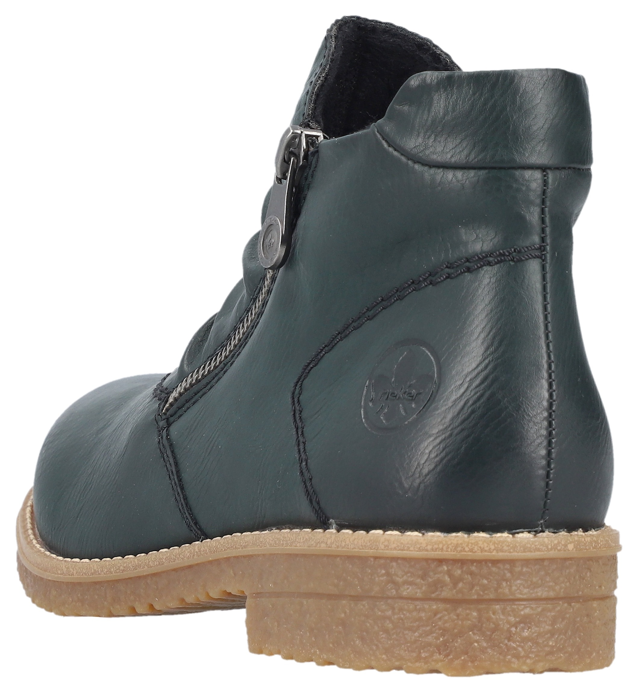 Rieker Stiefelette, Schlupfboots, Ankleboots mit beidseitigem Reißverschluss
