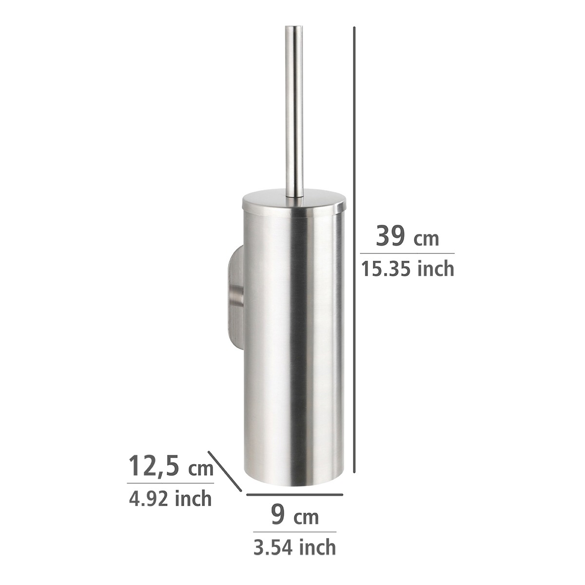 Thumbnail - WENKO WC-Garnitur "Orea" 1 Stk. aus Edelstahl aus rostfreiem Edelstahl