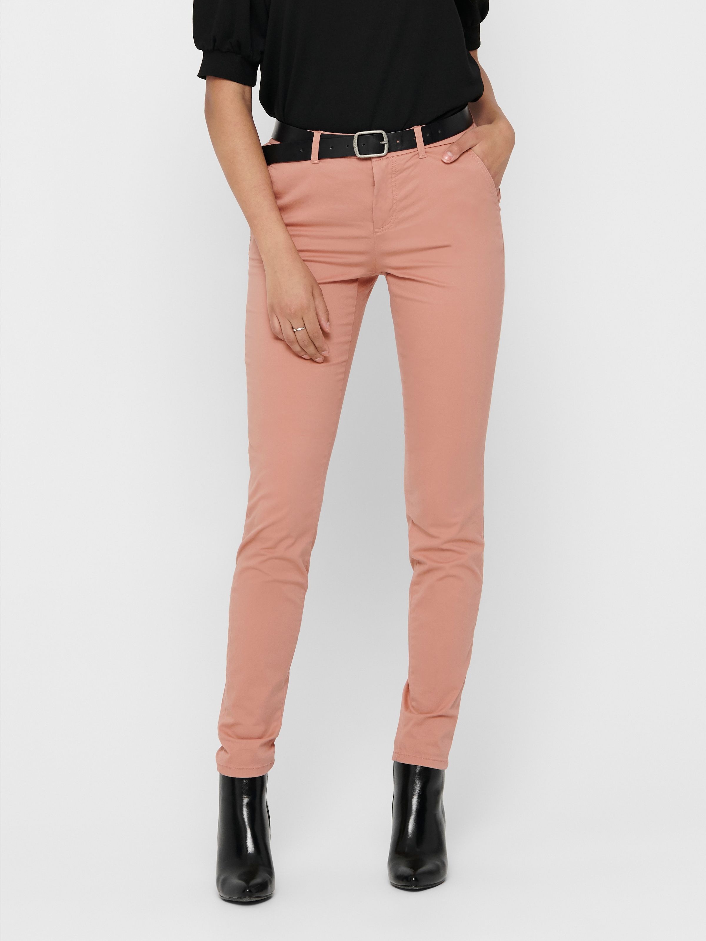 ONLY "ONLPARIS REG CHINO PANT" gepflegte Hose mit schmaler Beinform