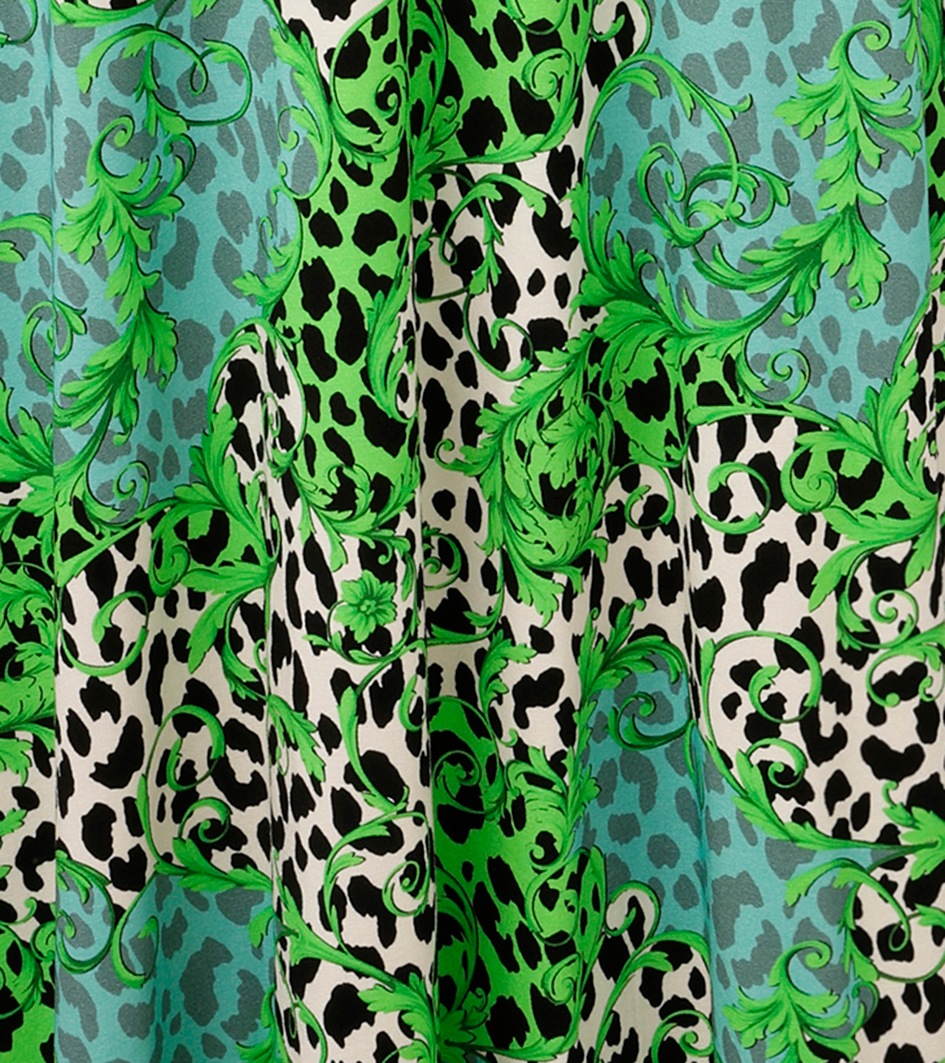 Aniston SELECTED Midikleid, mit Smok-Details und fantasievollem Leo-Print - günstig online kaufen