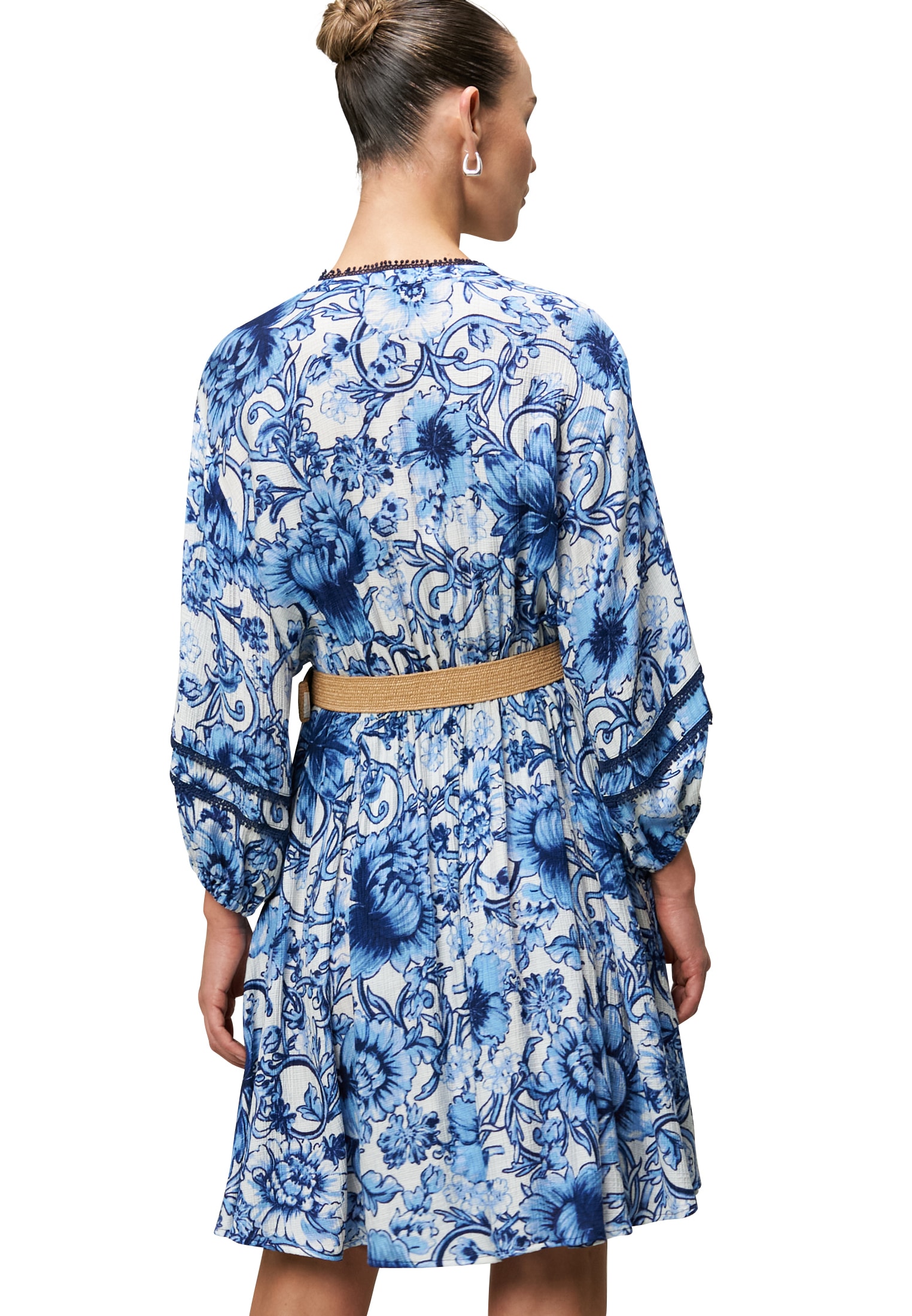 Zero Minikleid »zero Minikleid mit Blumendruck«, Gürtel