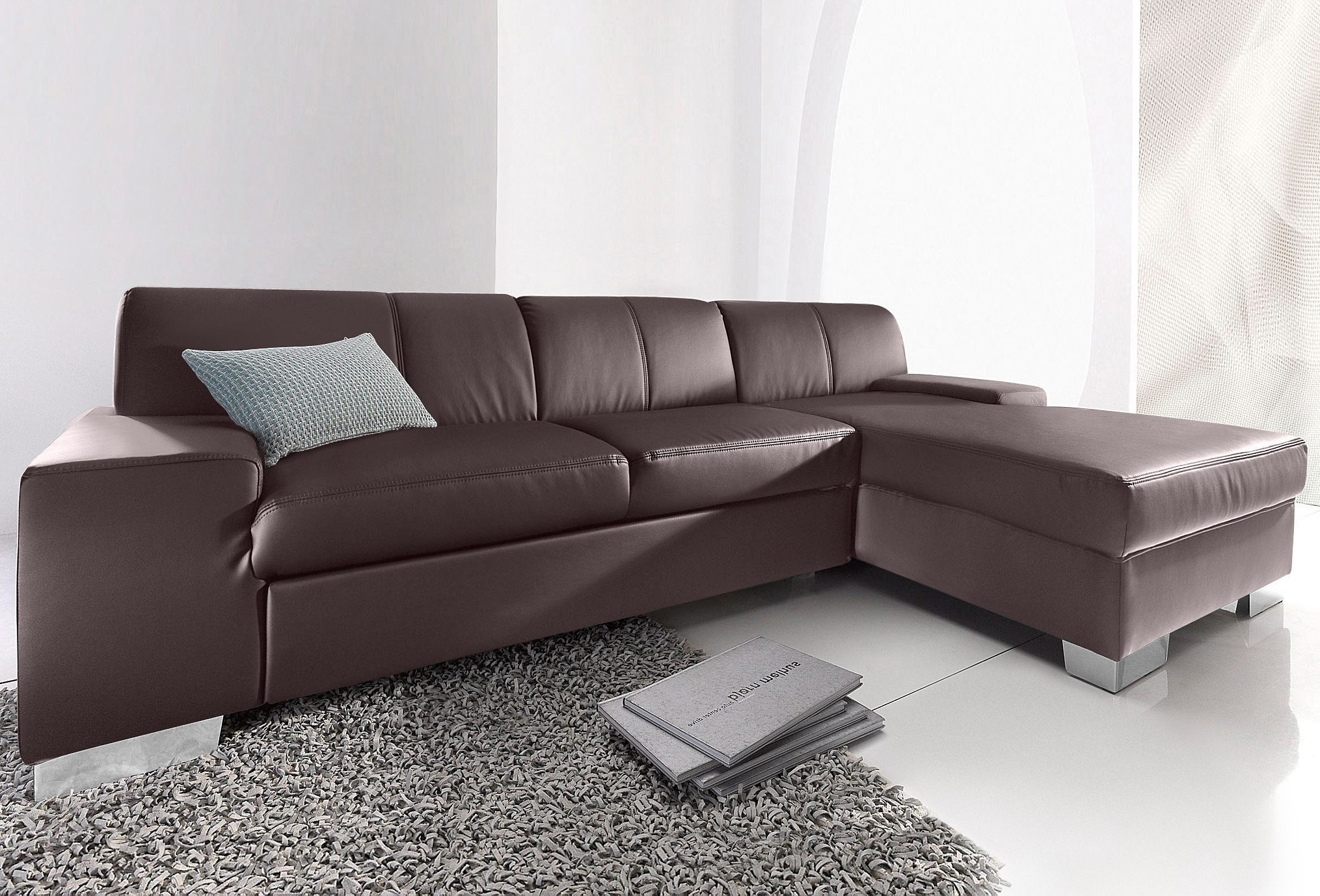 DOMO collection Ecksofa »Star L-Form«, wahlweise mit Bettfunktion