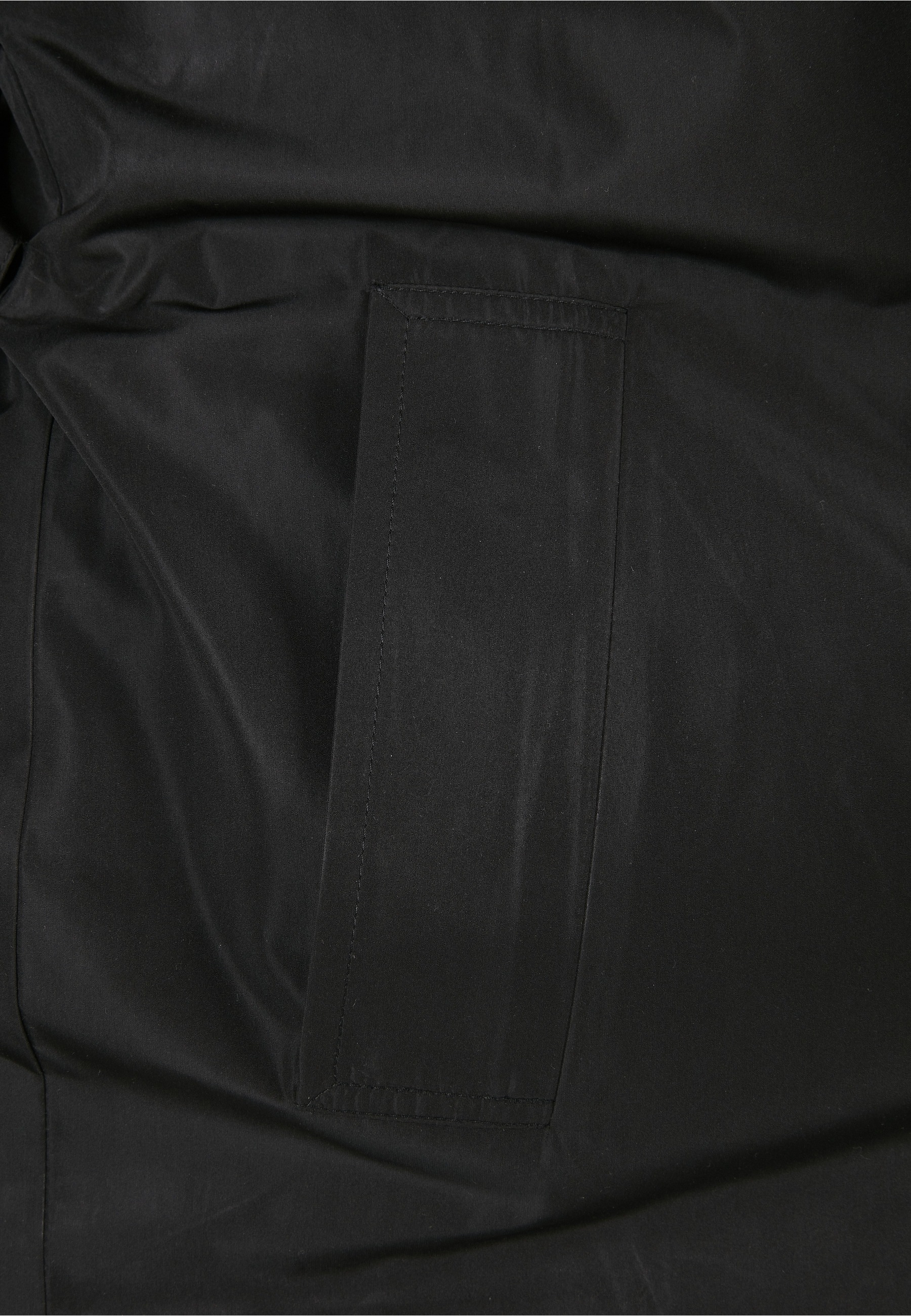 URBAN CLASSICS Winterjacke »Urban Classics Damen Ladies Crinkle Nylon Minimal Trench Coat« 1 Stk. tlg. ohne Kapuze