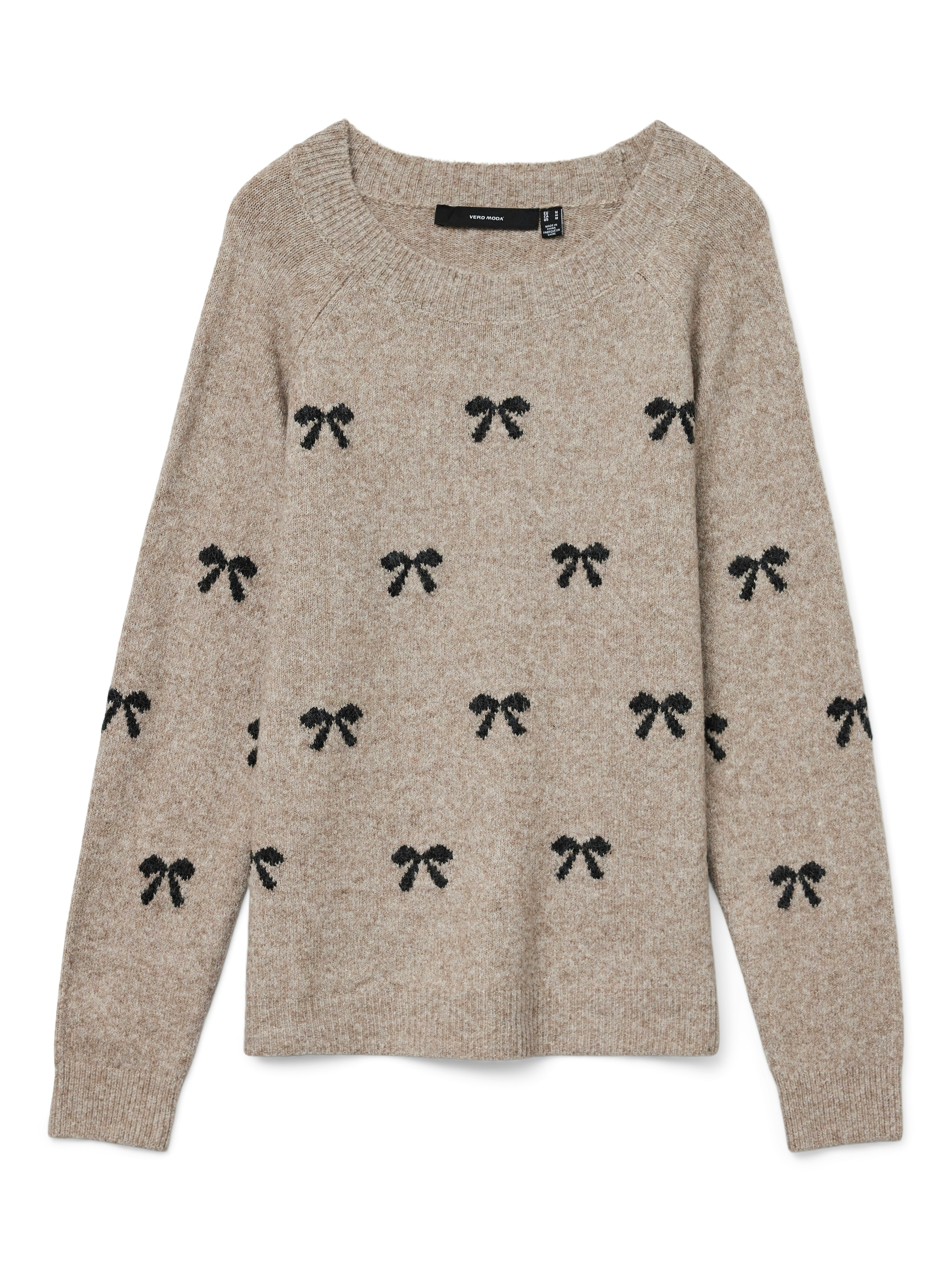 Vero Moda Rundhalspullover "VMDOFFY INTARSIA LS O-NCK PULLOV GA NOOS", mit günstig online kaufen