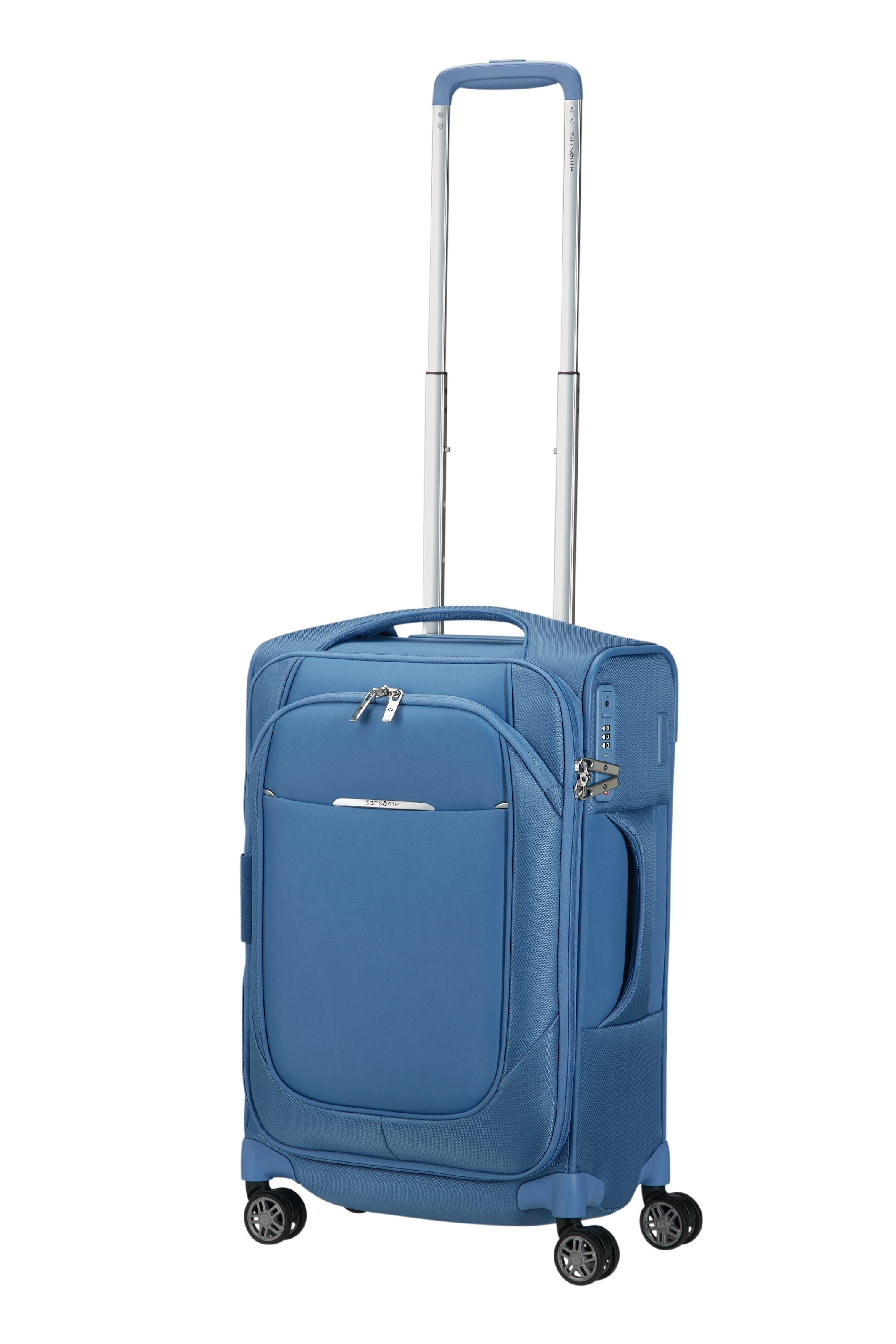 Samsonite Weichgepäck-Trolley »RE-LITE, verschiedene Größen und Farben« Set, mit 2 Packwürfeln, 2 Stk. tlg. 36 l 4 Rollen Reisekoffer TSA-Schloss Stickerbogen Volumenerweiterung Laptopfach