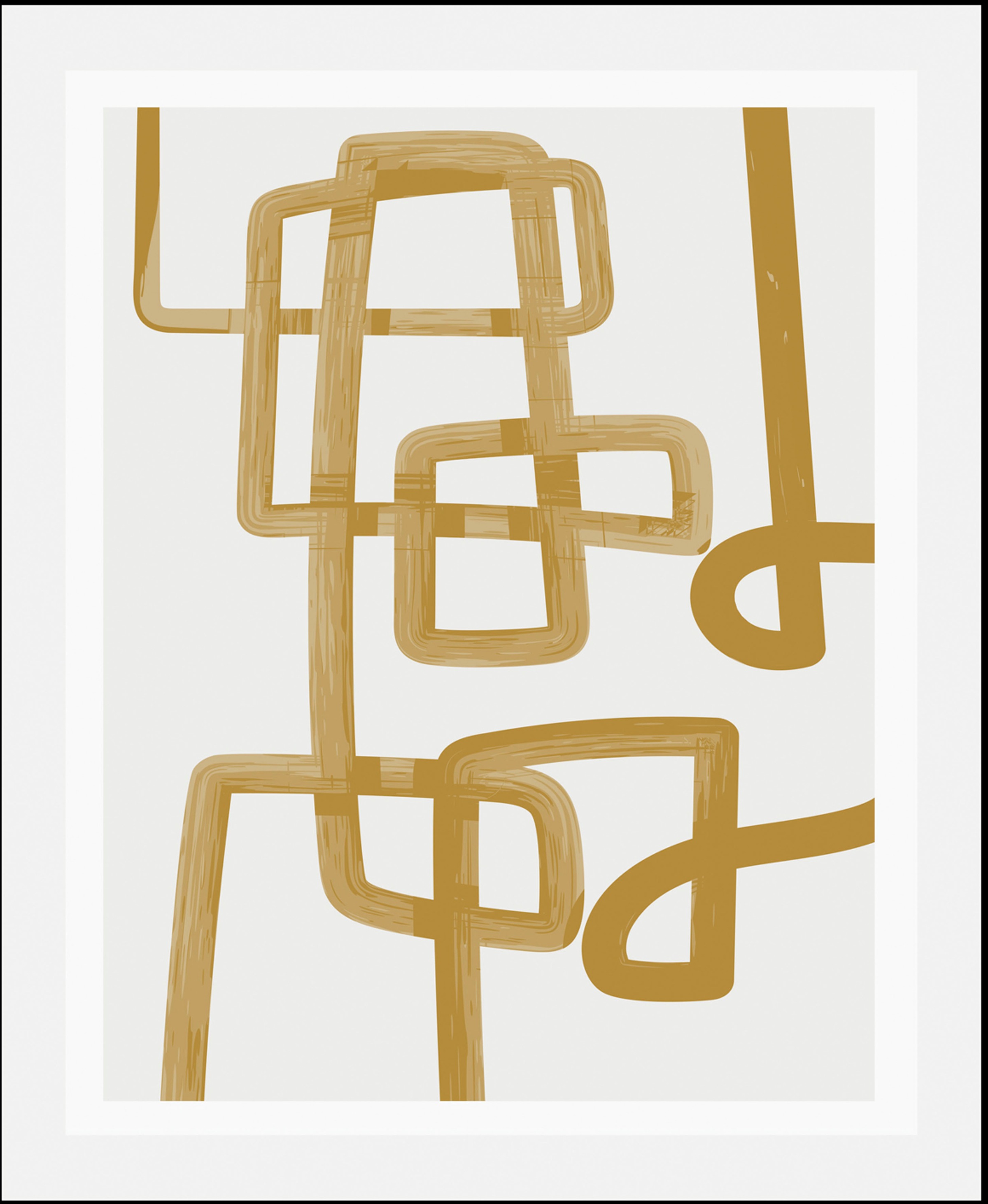 queence Bild "Scribble", Figuren-Kunst-Gemälde-Abstrakt-Art, (1 St.), gerah günstig online kaufen