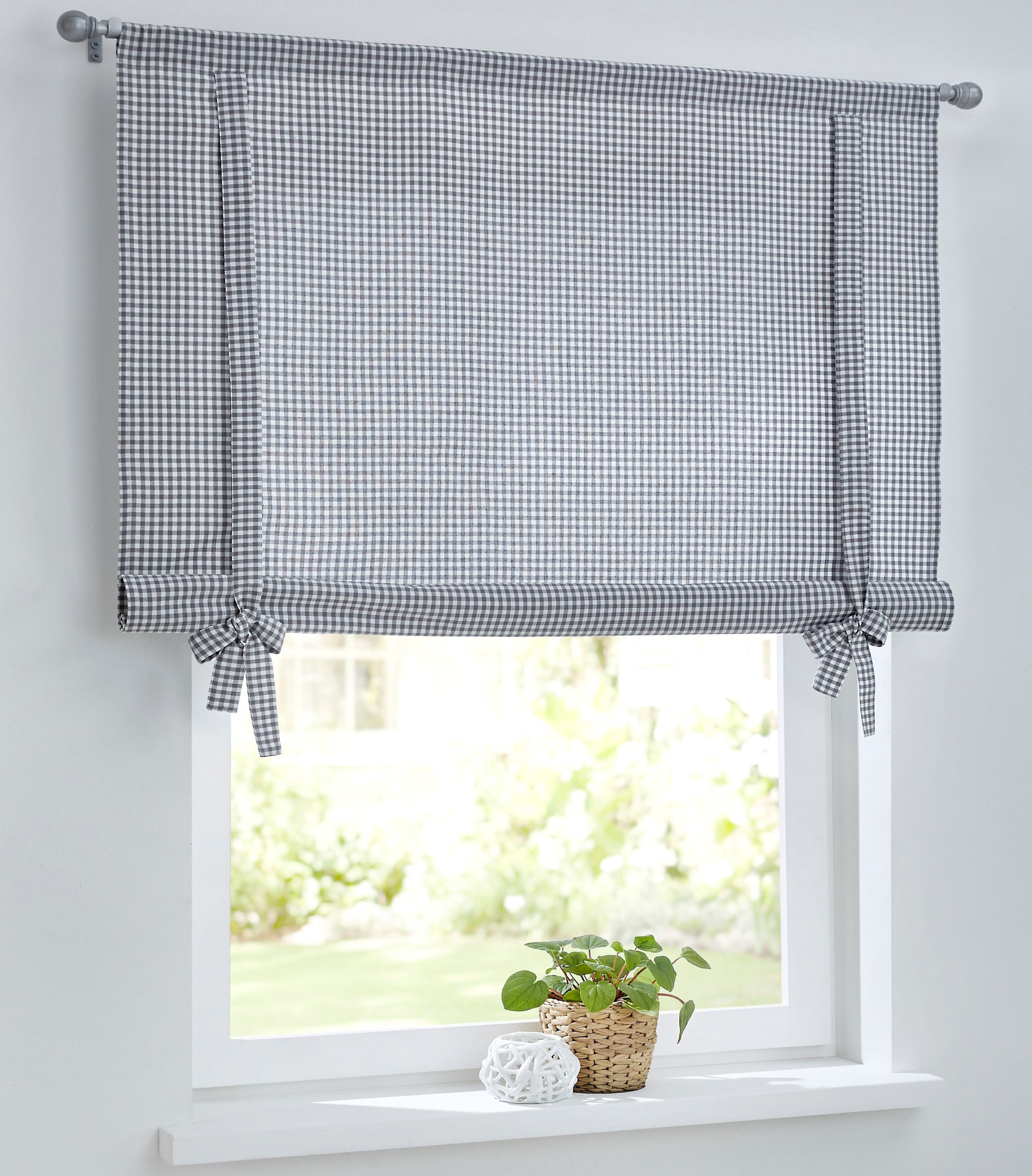 Kutti Bindegardine "Cottage Raffgardine" Stangendurchzug 1 Stk. tlg. karier günstig online kaufen