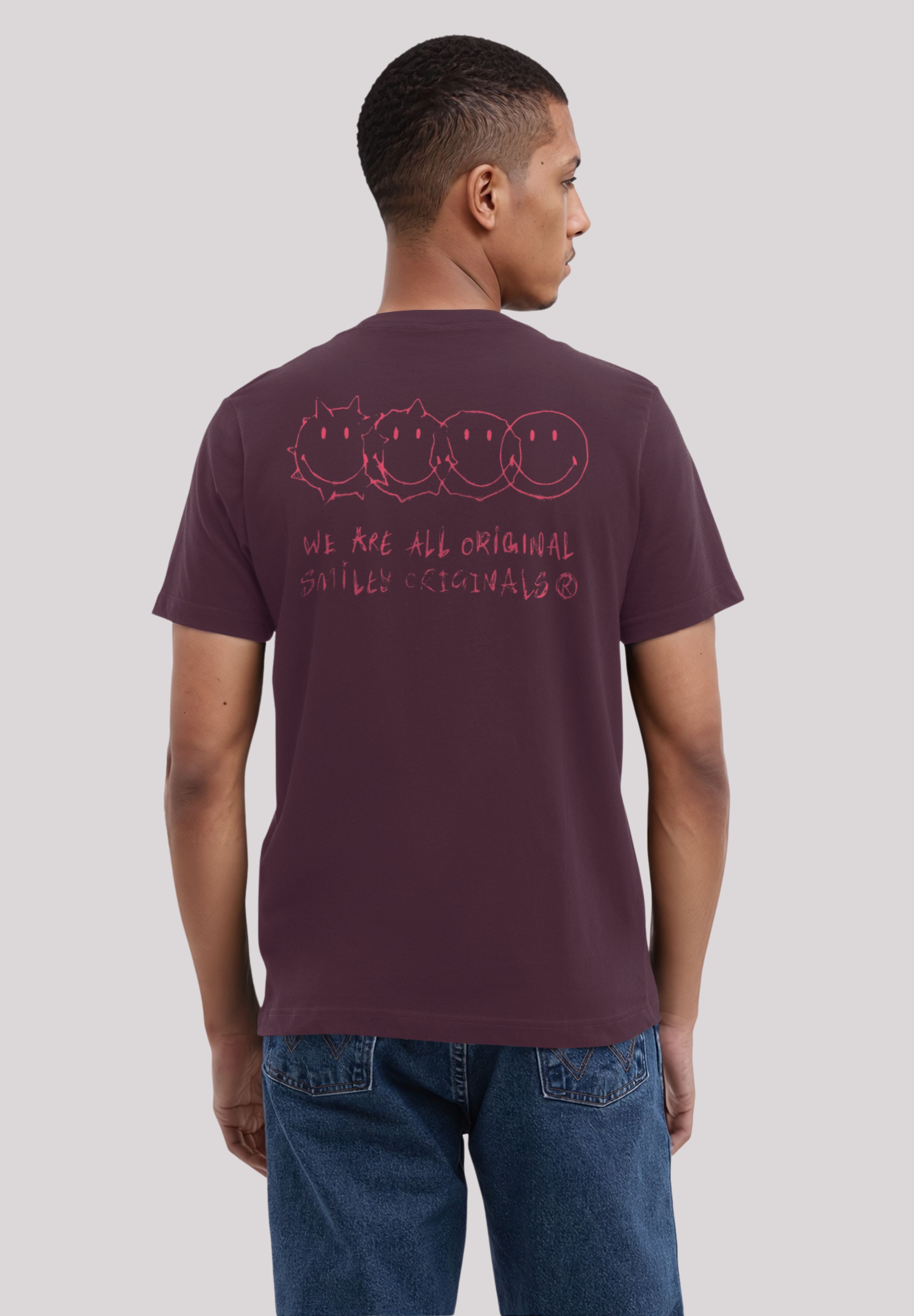 F4NT4STIC T-Shirt »Smiley Originals We Are All Original Unique«, Premium Qualität