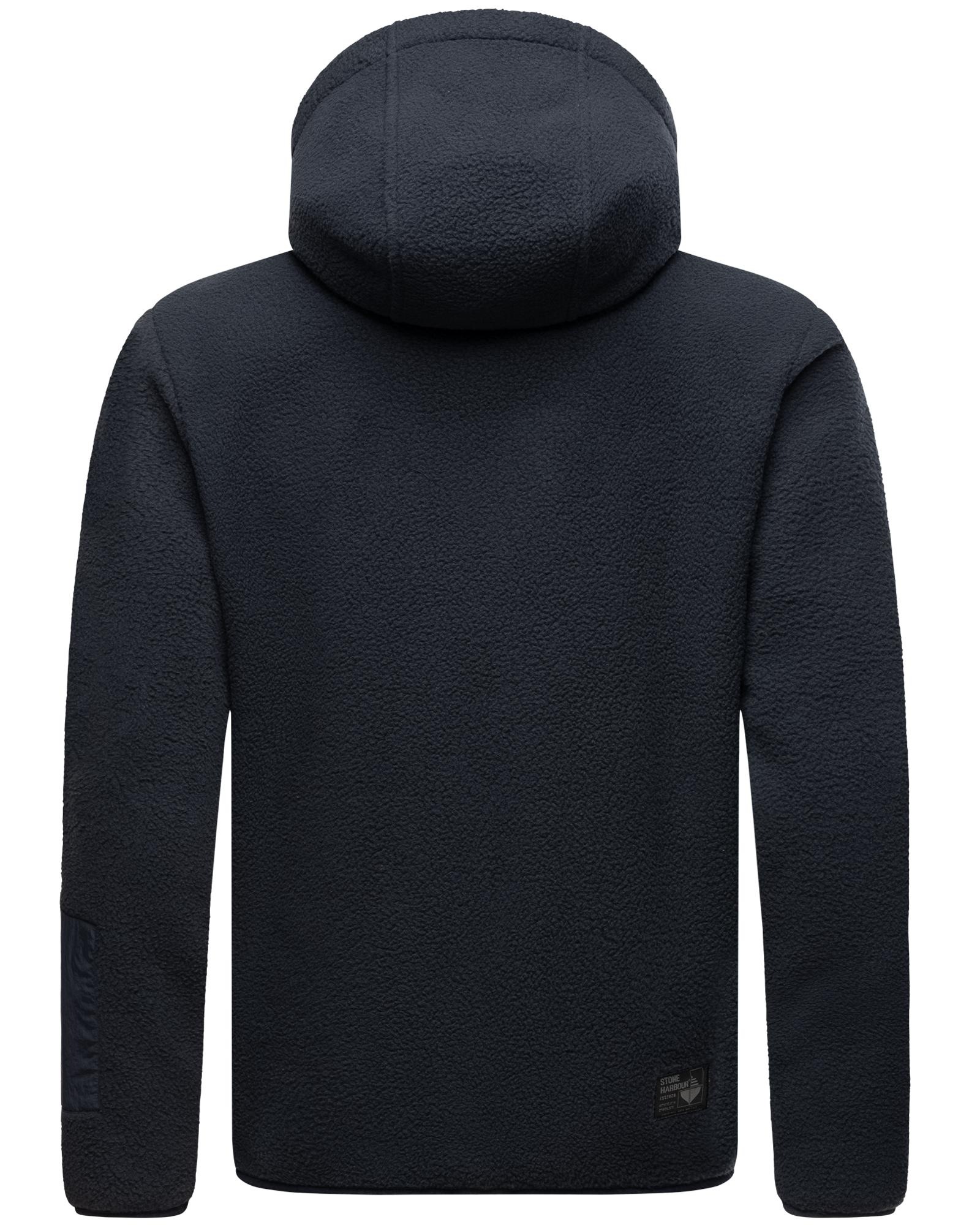Stone Harbour Fleecejacke »Illian«, mit Kapuze, Sportliche Herren Fleece-Outdoorjacke mit Kapuze