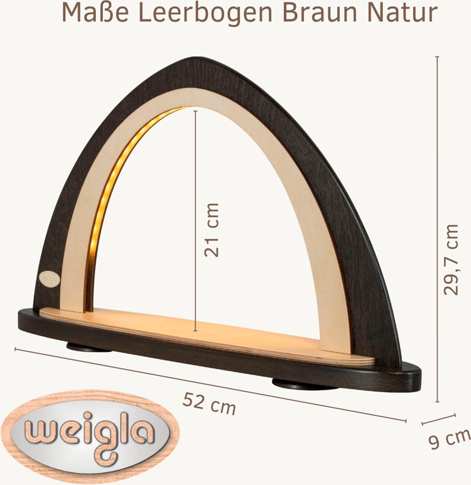 Weigla LED Schwibbogen »Weihnachtsdeko«, Leerbogen zum Selbstbestücken