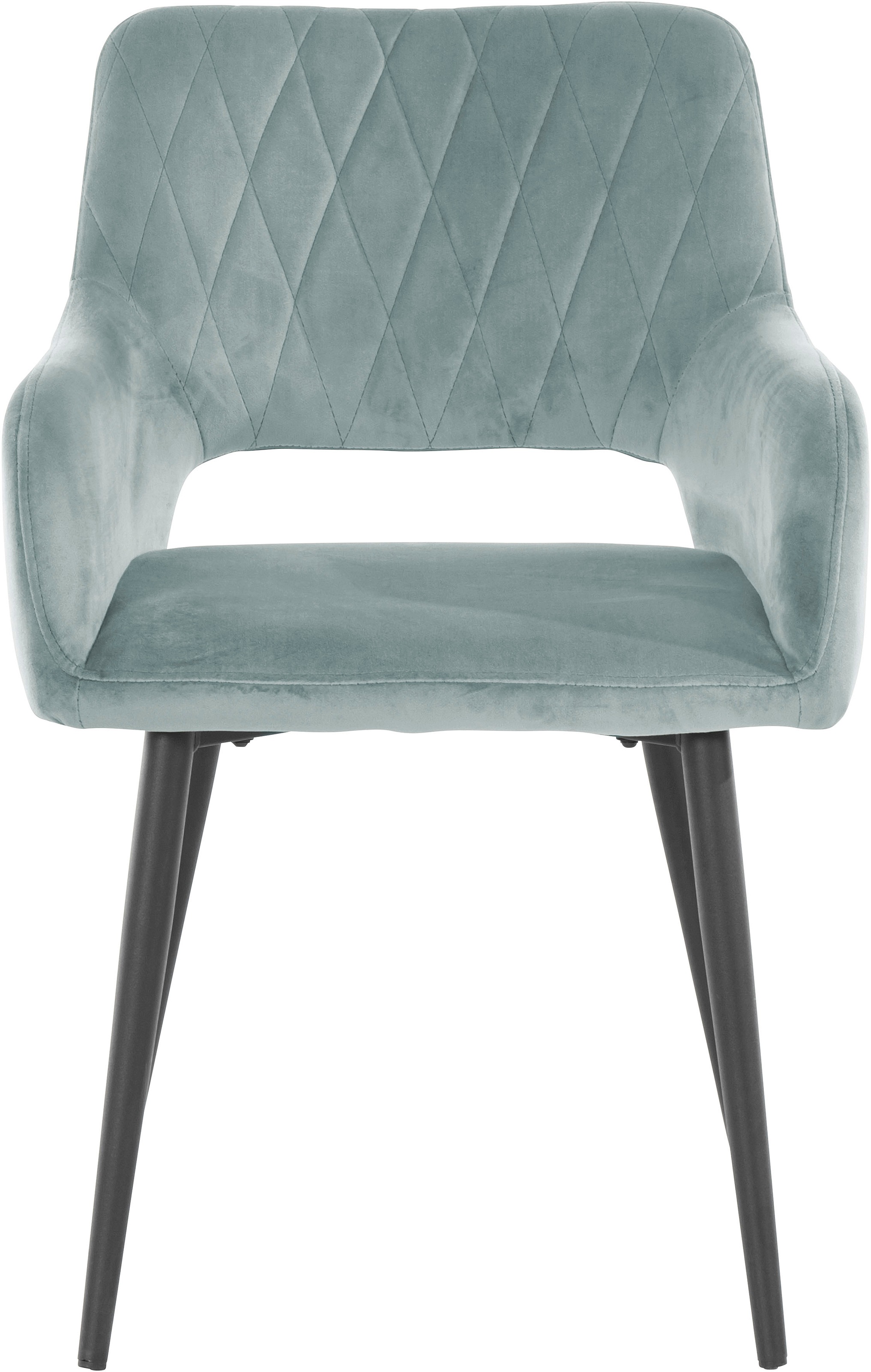 Leonique Esszimmerstuhl "Franca" (Set) 2 Stk. Veloursstoff Sitz in Samtvelo günstig online kaufen