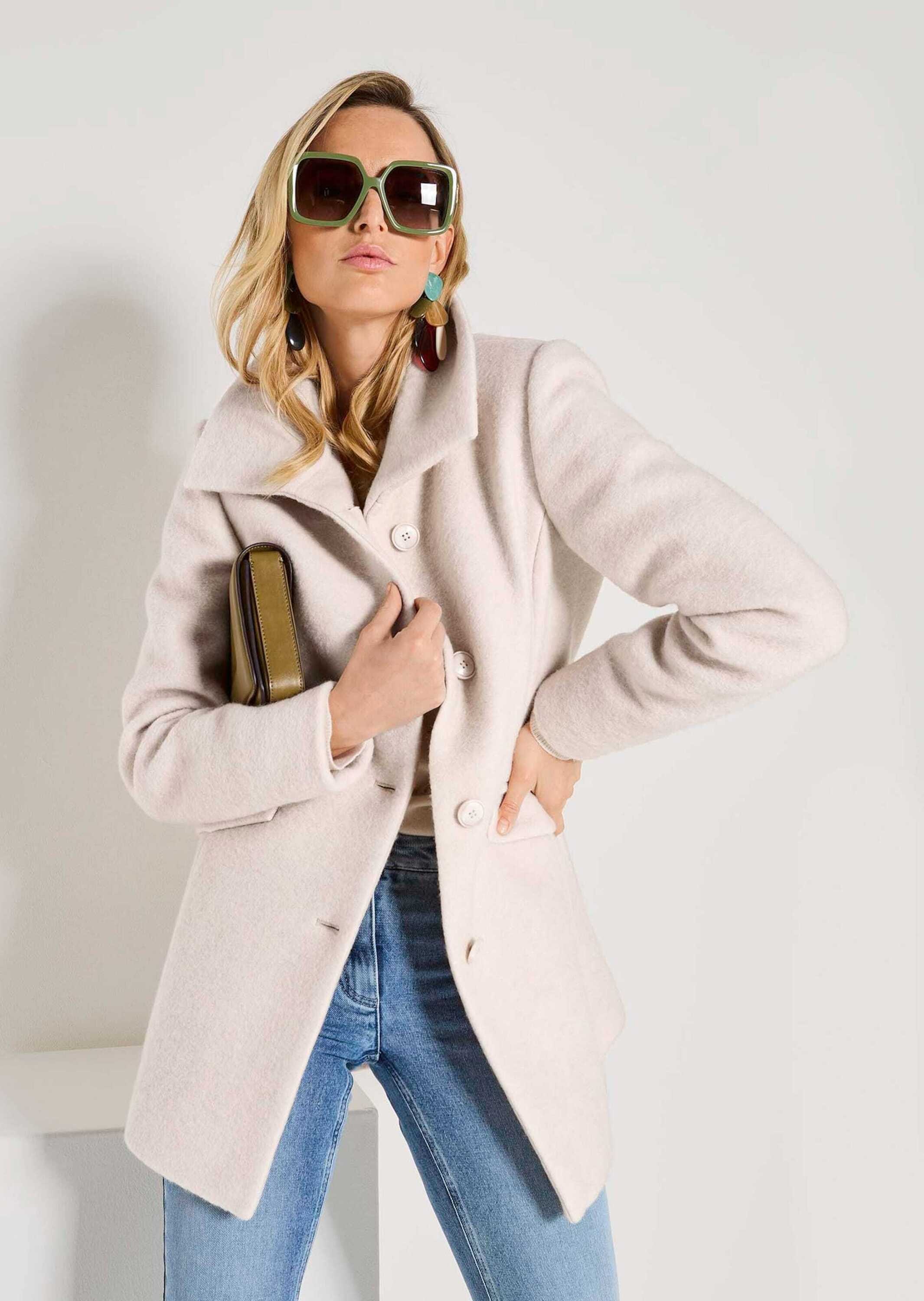 MADELEINE Langmantel »Wollmantel Eleganter Damenmantel aus Wolle« Gekochte Wolle