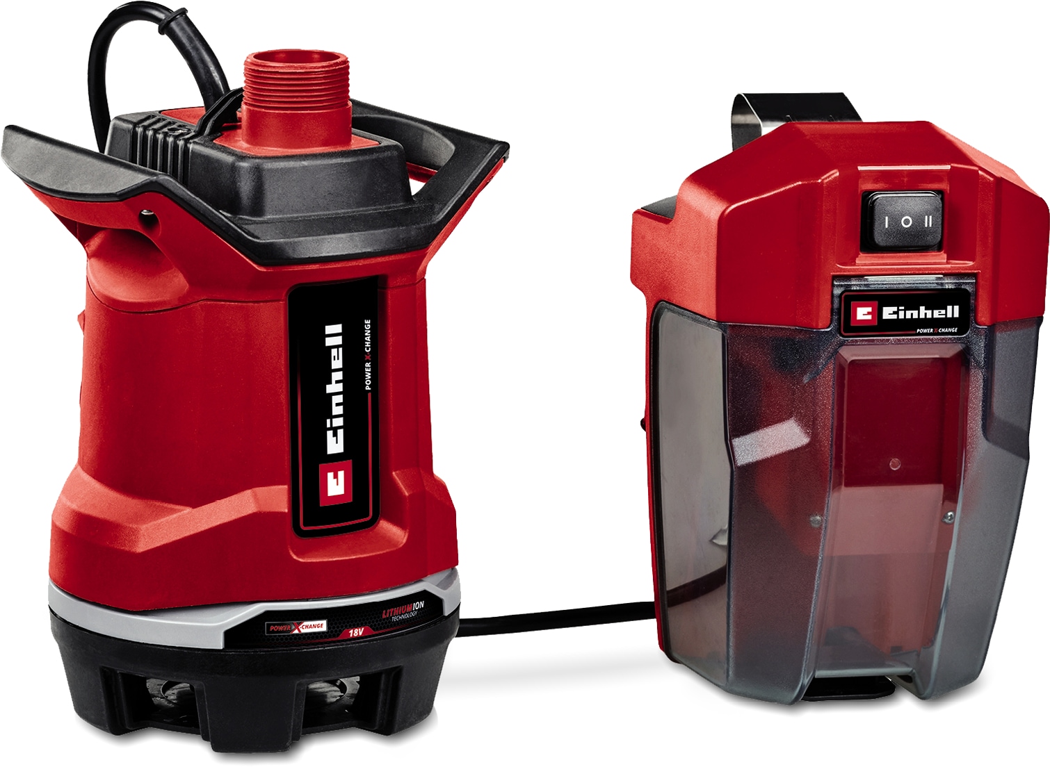 Einhell Schmutzwasserpumpe "GE-DP 18/25 Li - Solo" 7.500 l/h, Power X-Change, ohne Akku und Ladegerät