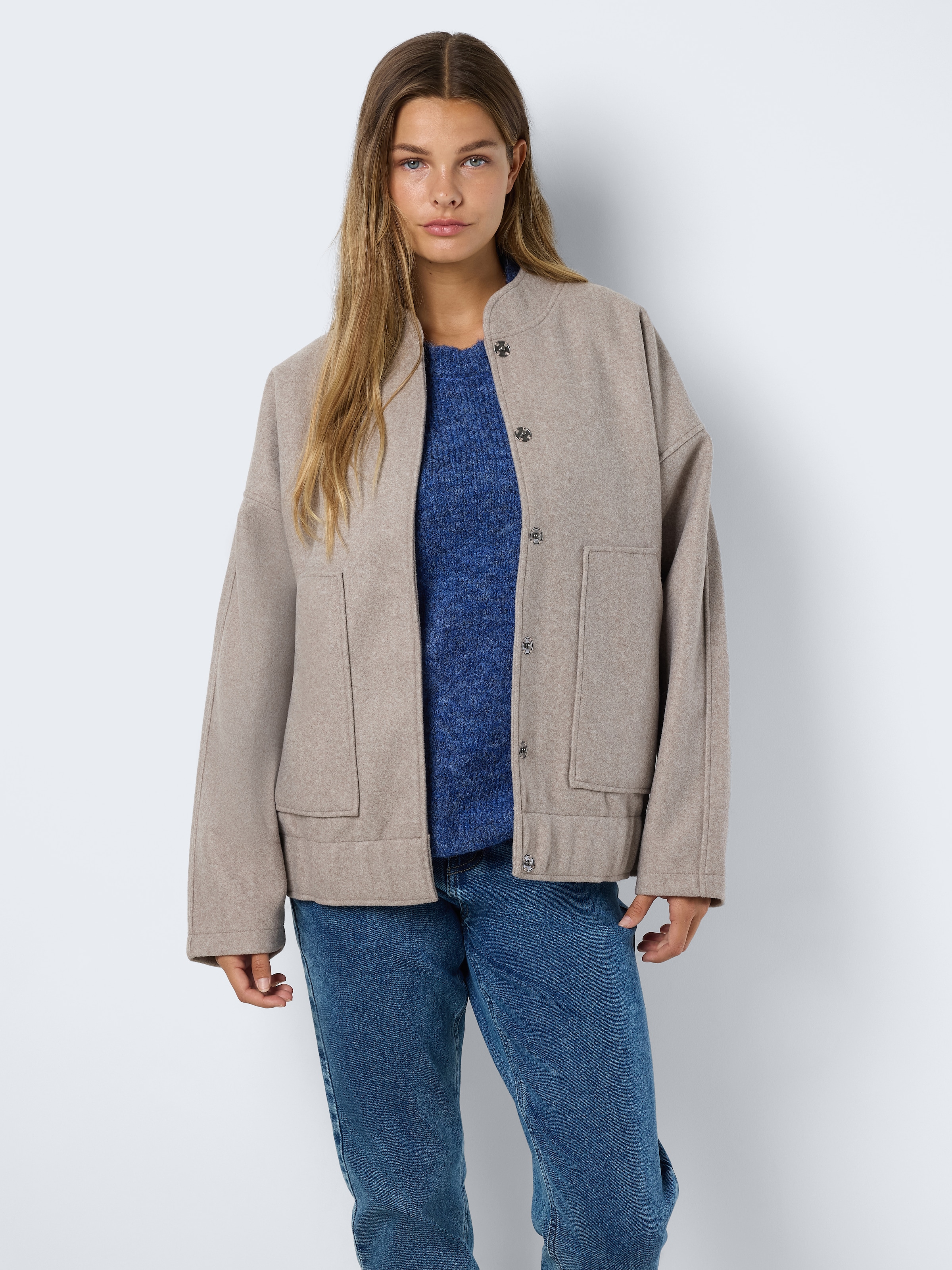 Noisy may Blusenjacke »NMHALSTON L/S BOMBER JACKET WVN NOOS«