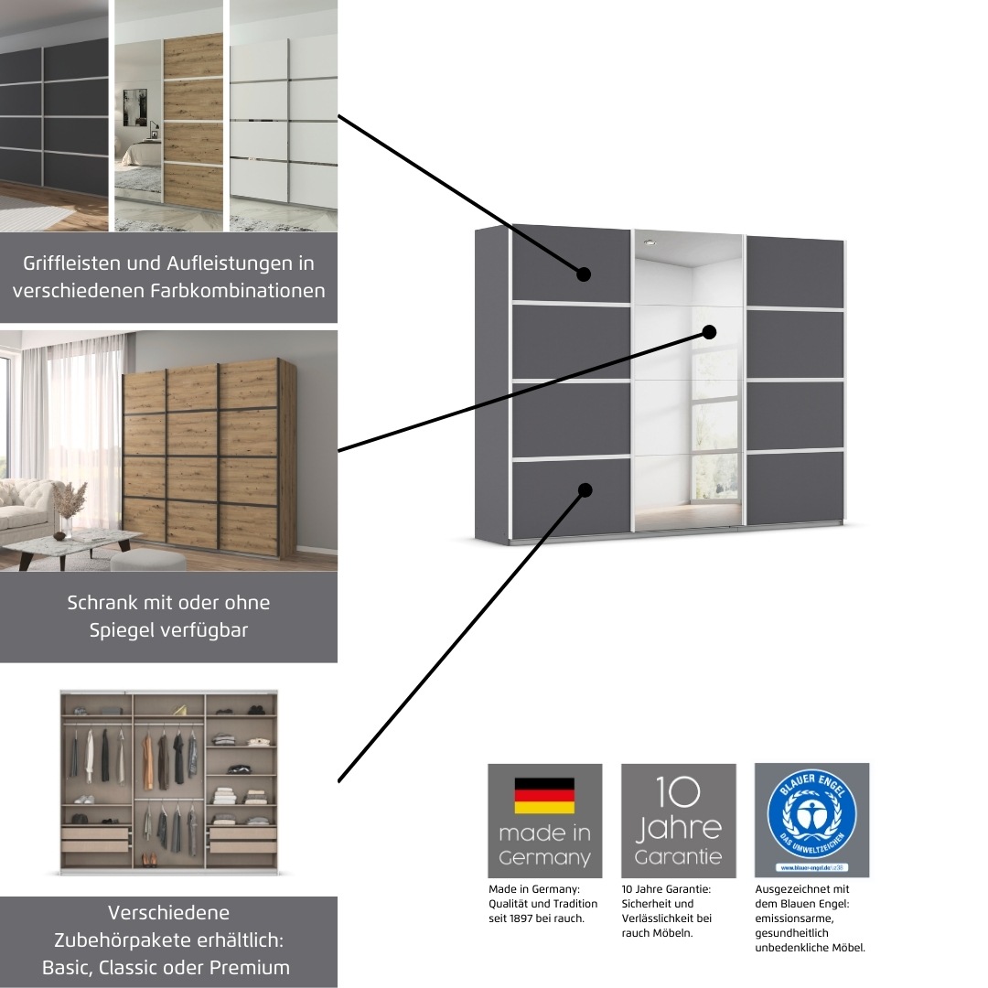 Thumbnail - rauch Kleiderschrank "Schwebetürenschrank OTTO´s Choice Garderobe Schrank TOP ANGEBOT Avola" in 3 verschiedenen Ausstatt...