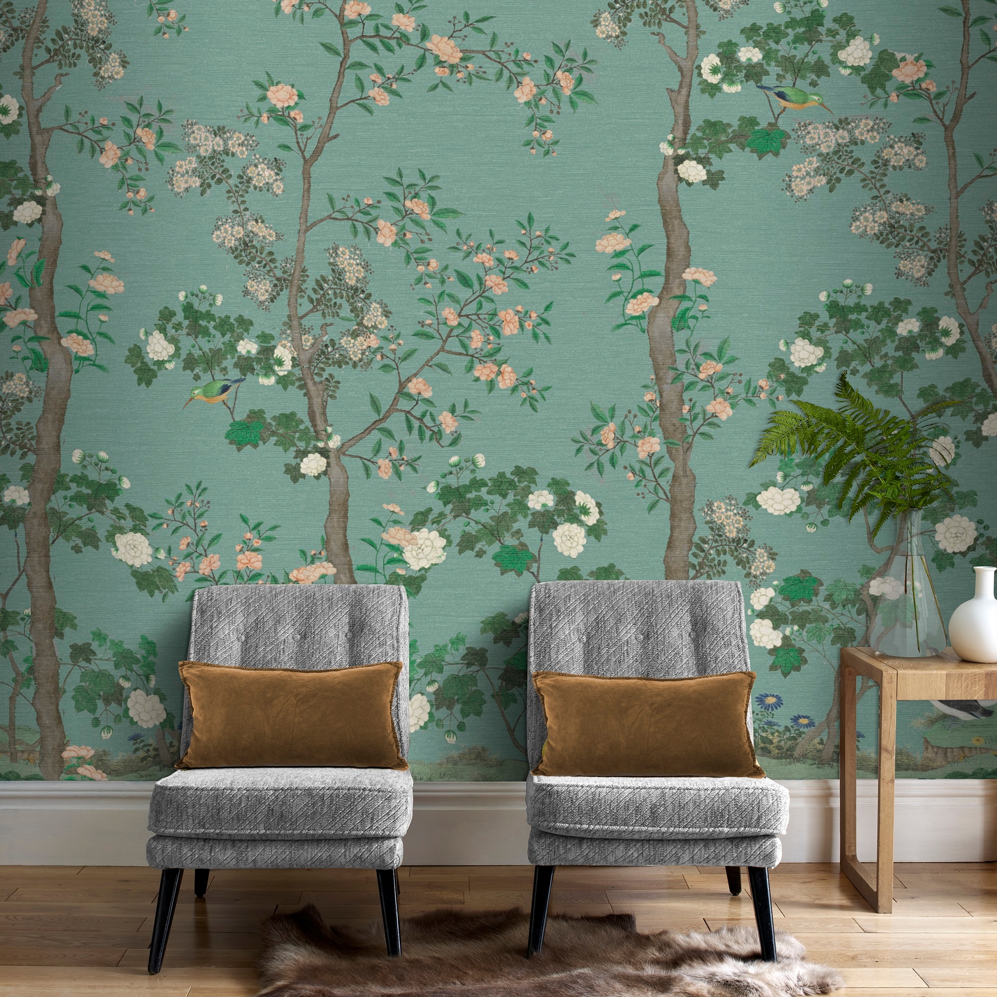 Art for the home Fototapete "Rachelle Sage" geblümt glatt Design Tapeten Image