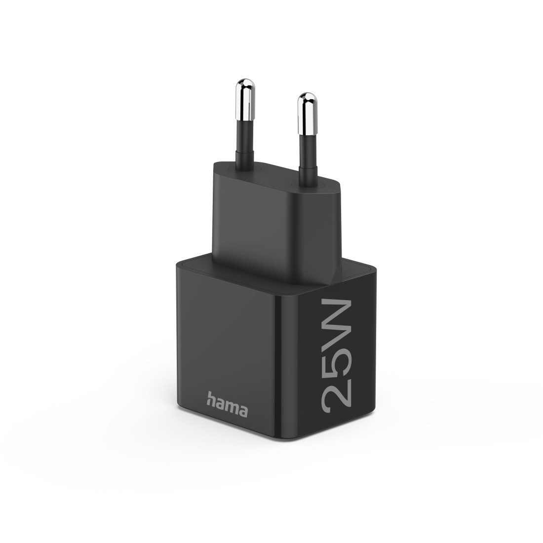 Hama Schnelllade-Gerät »Schnellladegerät, USB-C, PD/Qualcomm®, Mini-Ladegerät, 25 W, Schwarz«