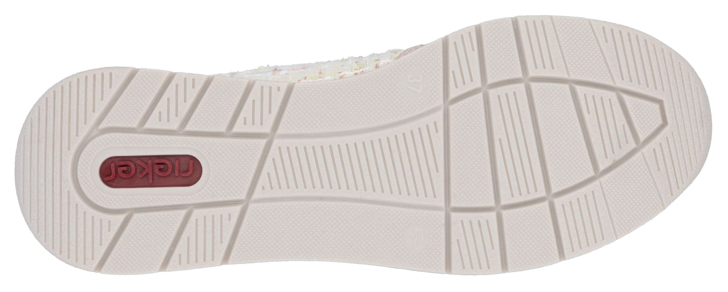 Rieker Keilsneaker, Halbschuh, Freizeitschuh, Casual-Schnürschuh im Materialmix