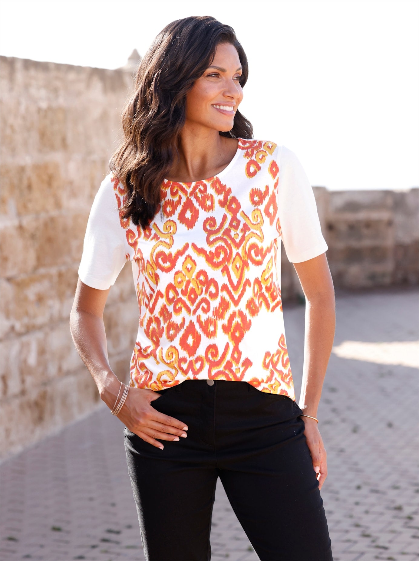 Classic Basics Print-Shirt "Kurzarm-Shirt" günstig online kaufen