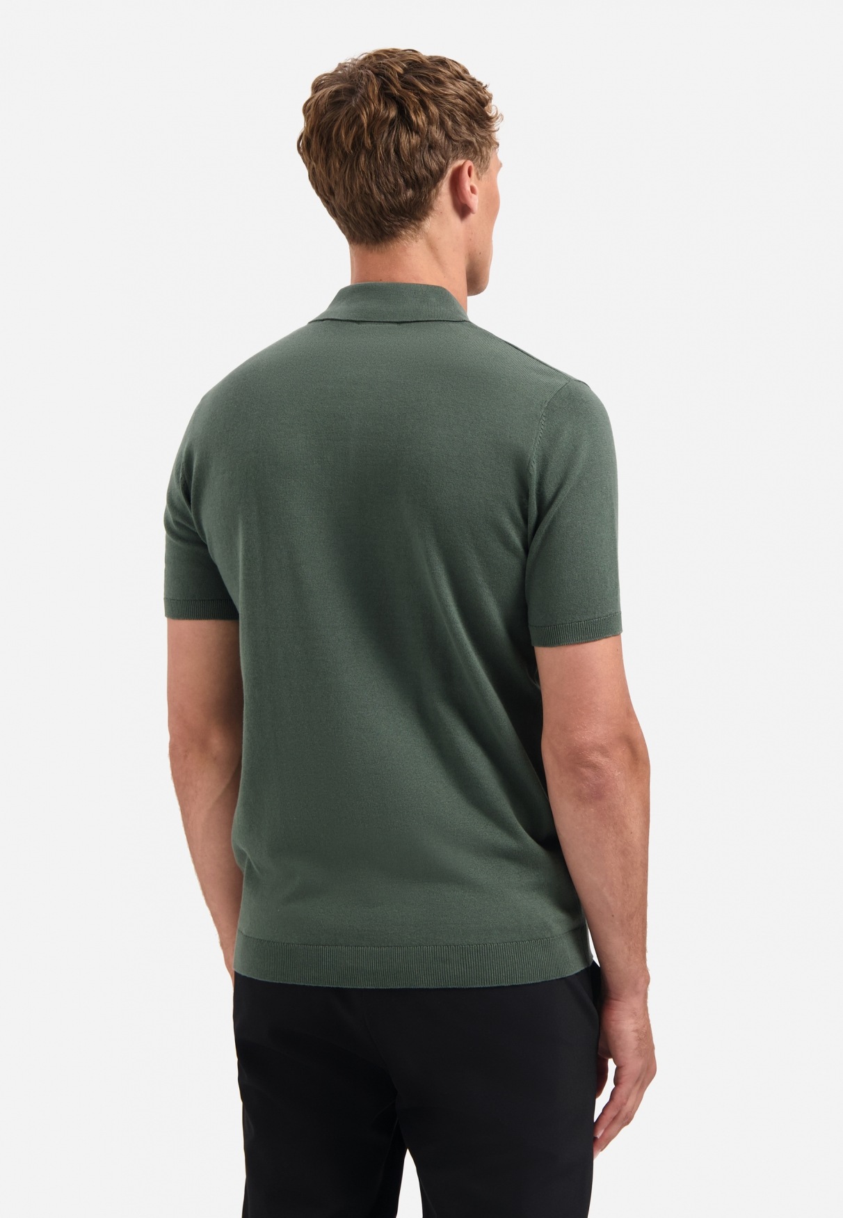 NO EXCESS T-Shirt "No Excess Gestricktes Poloshirt Pullover Short Sleeve Po günstig online kaufen