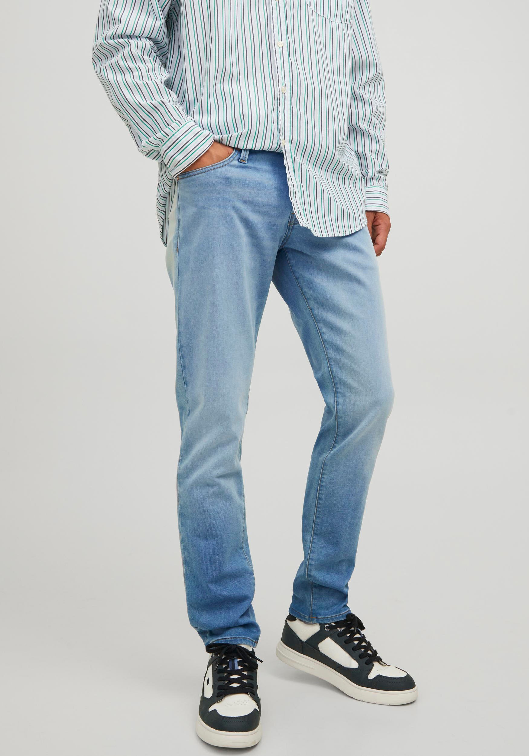 Jack & Jones Jack & Jones siauri džinsai »JJIGLENN ...