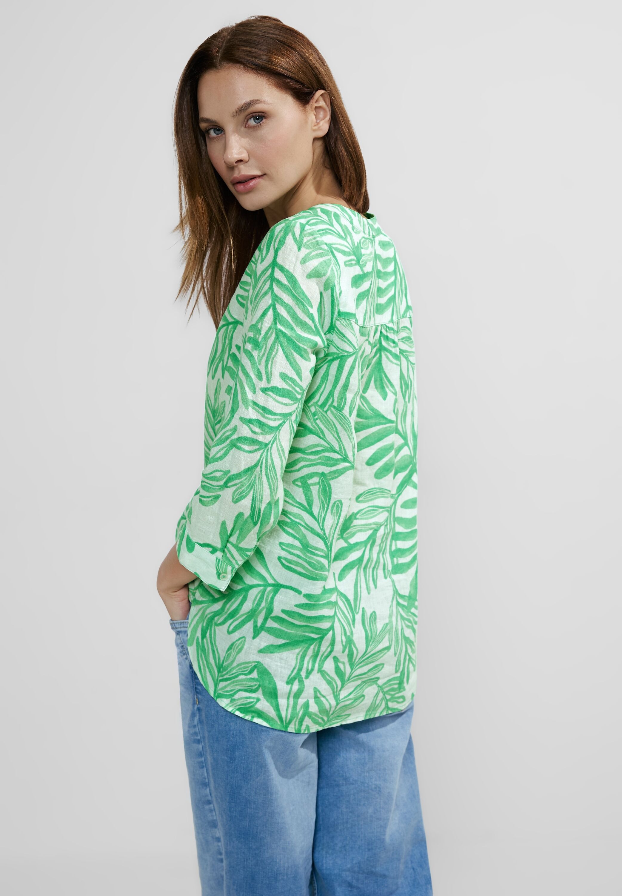 Cecil Shirtbluse, mit Blätterprint günstig online kaufen