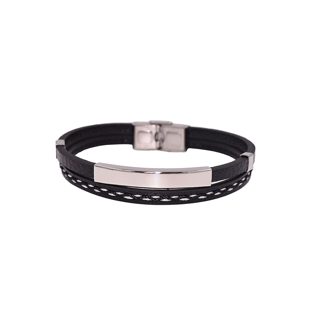 Firetti Lederarmband »Schmuck Geschenk Armschmuck ID-Armband- Optik«