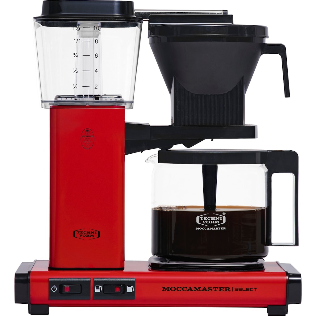Moccamaster Filterkaffeemaschine »KBG Select red«, 1,25 l Kaffeekanne, Papierfilter, 1x4