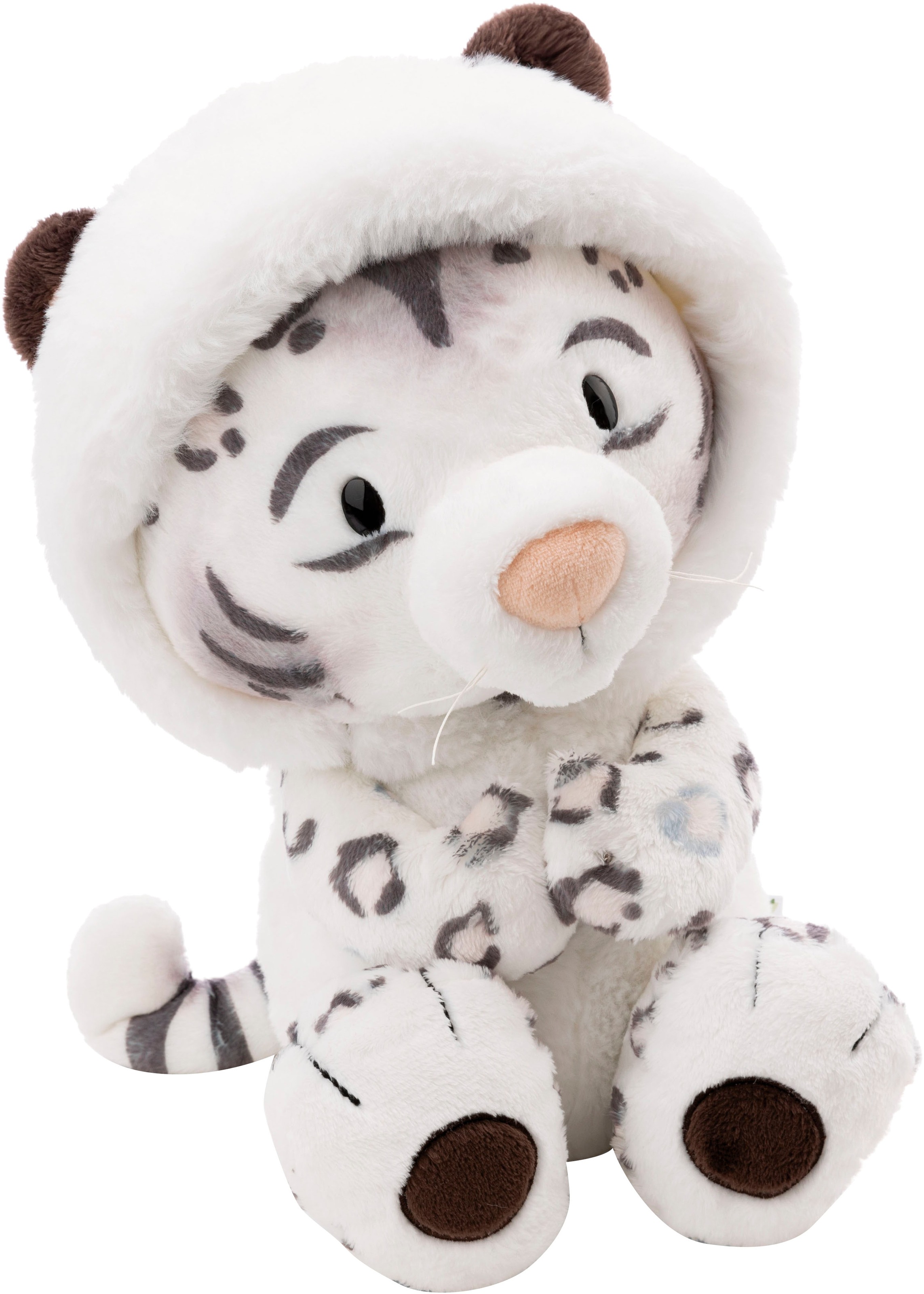 Nici Kuscheltier »Winter, Schneeleopard Eleni Snowbell, 35 cm schlenkernd«, schlenkernd; enthält recyceltes Material (Global Recycled Standard)