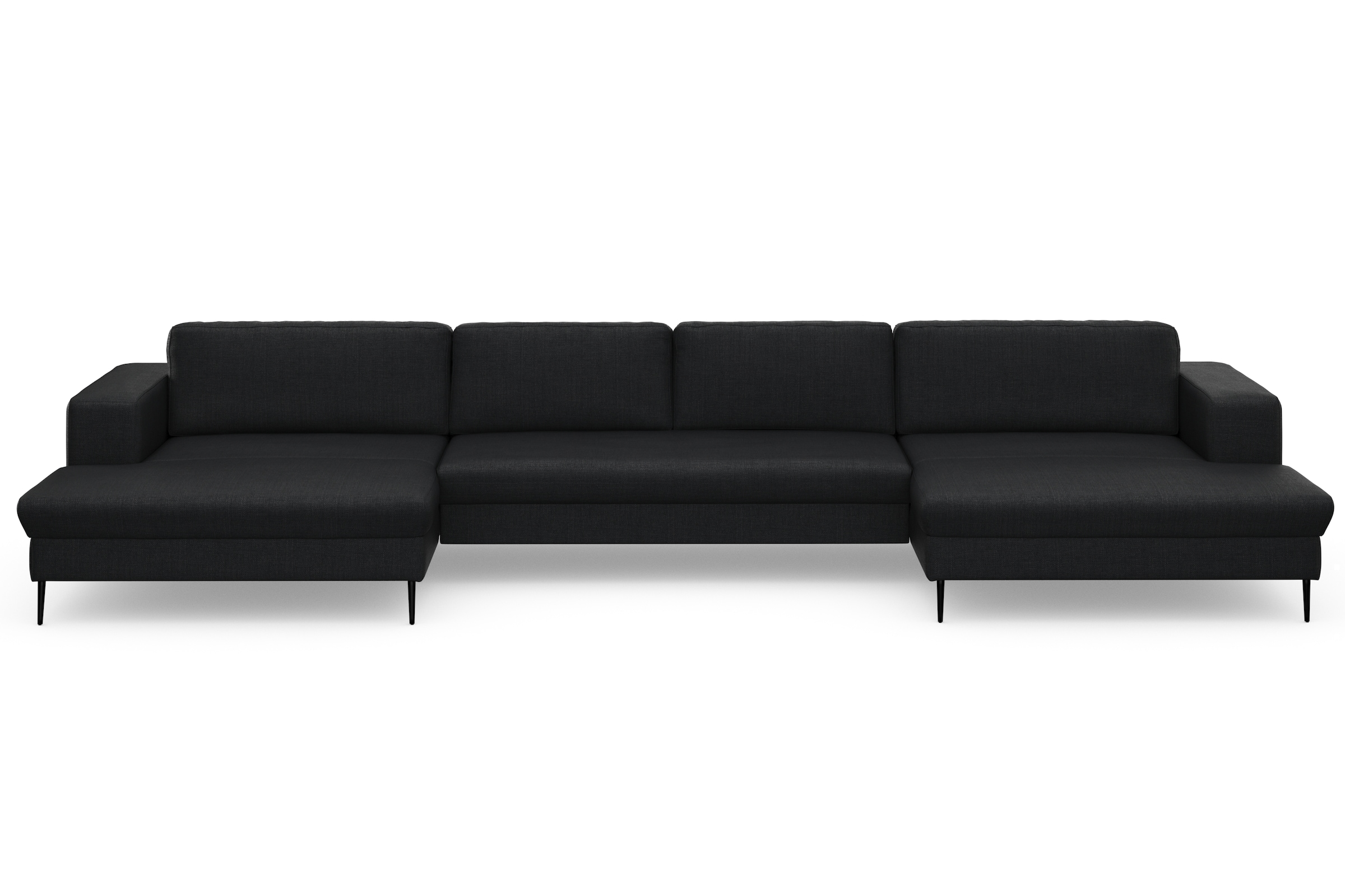 DOMO collection Wohnlandschaft »Modica U-Form«, XXL, in moderner Optik mit, 2 großzügigen Recamieren, auch in Cord