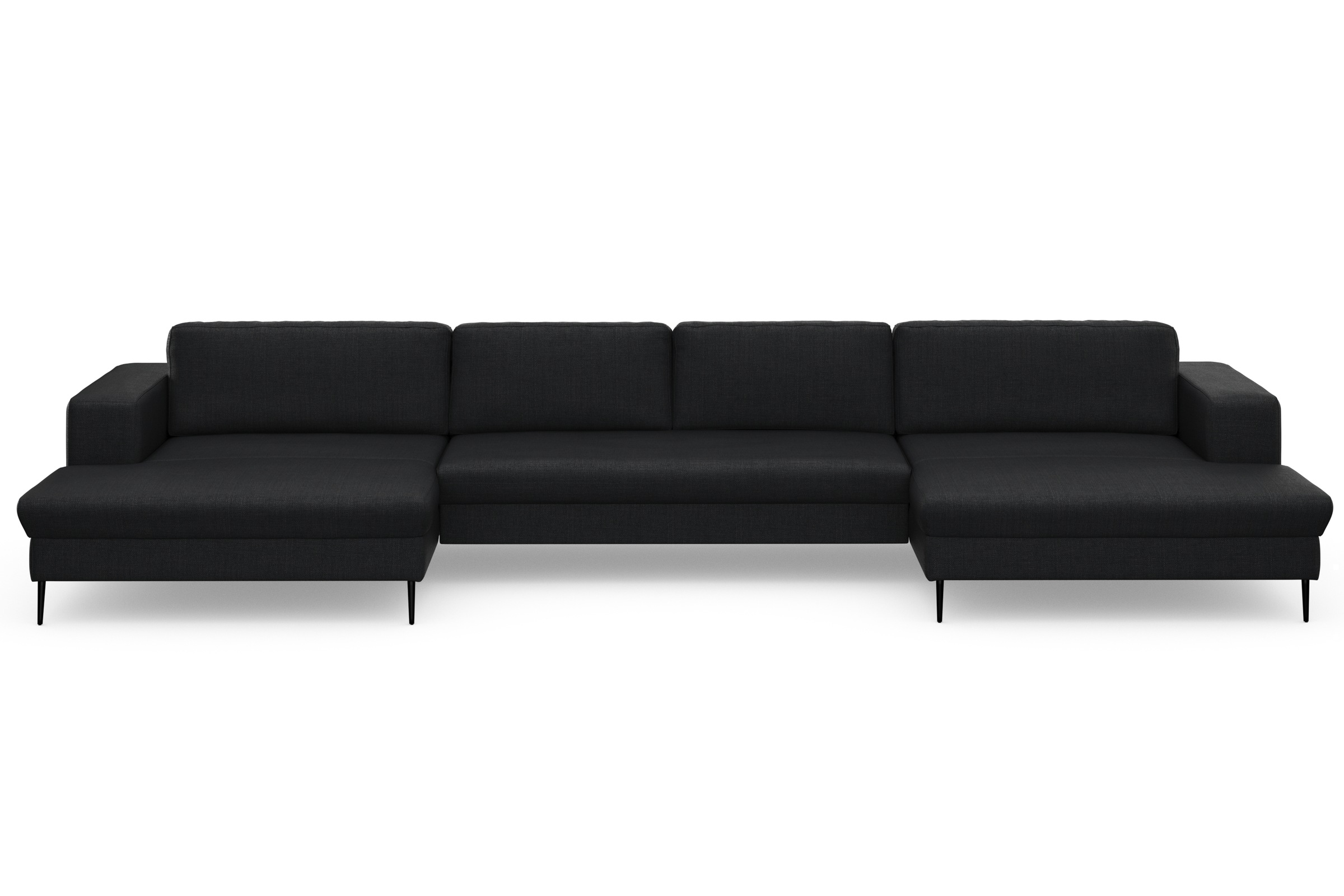 DOMO collection Wohnlandschaft "Modica U-Form aktuelles, kubisches Design m günstig online kaufen