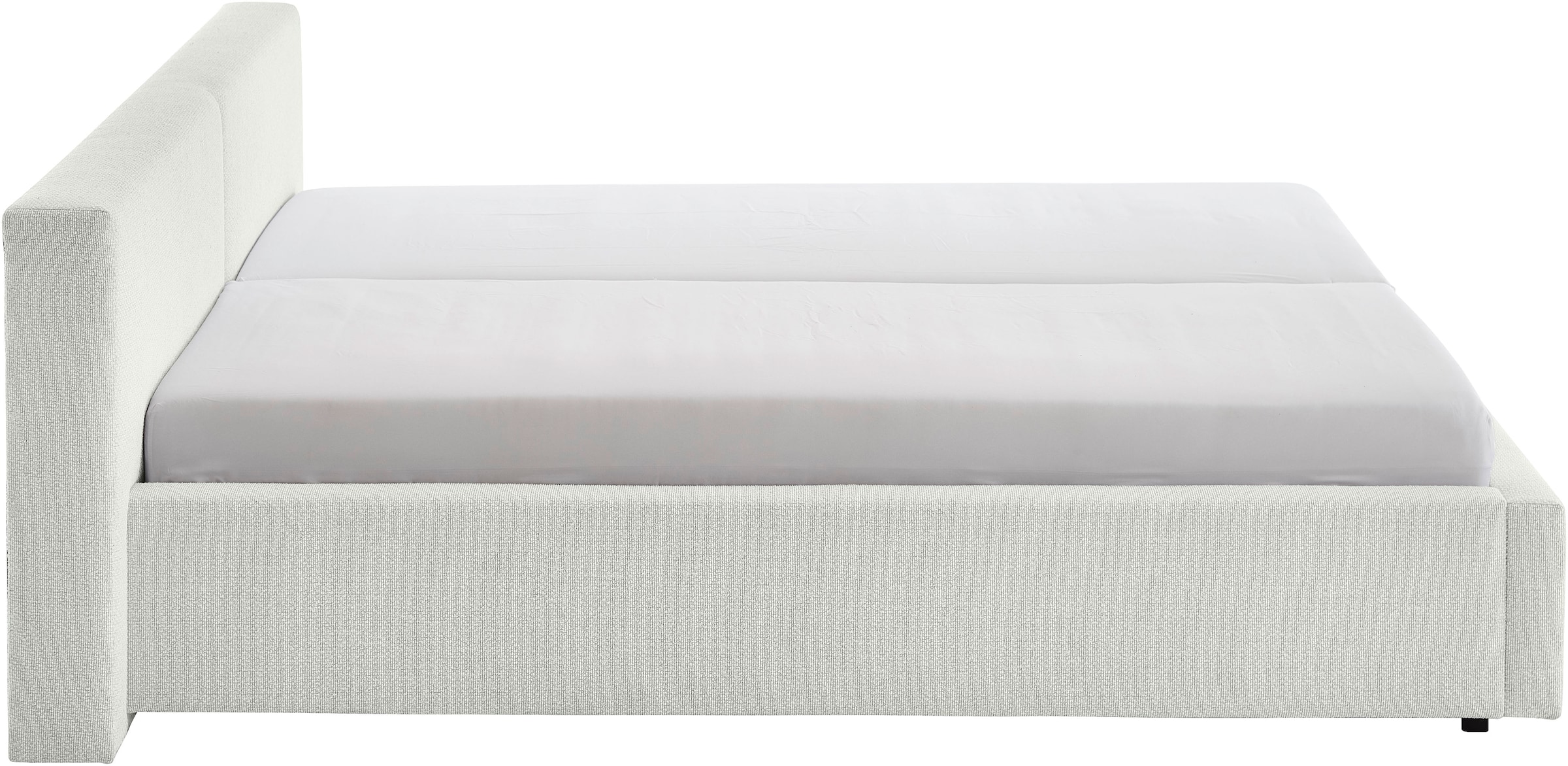 meise.möbel Polsterbett »Cube wahlweise mit Matratze und Bettkasten«, extra flaches Kopfteil, erhältlich in den Breiten 140cm, 160cm & 180cm