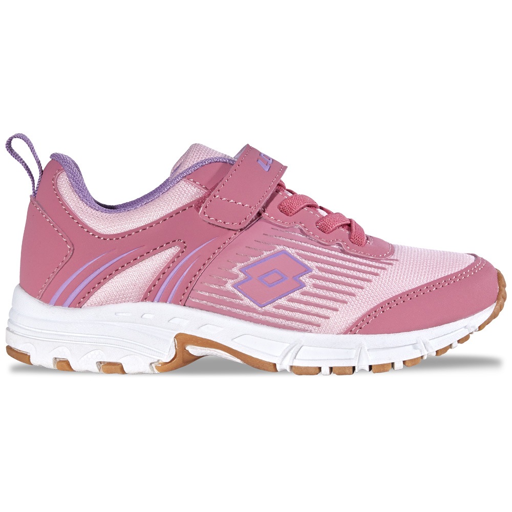 Hallenschuh LOTTO, Mädchen, Gr. 29, leuchtendespink, violet, Kunstfaser, Synthetik, mehrfarbig, Schuhe Hallenschuh, - auch für den Hallensport geeignet