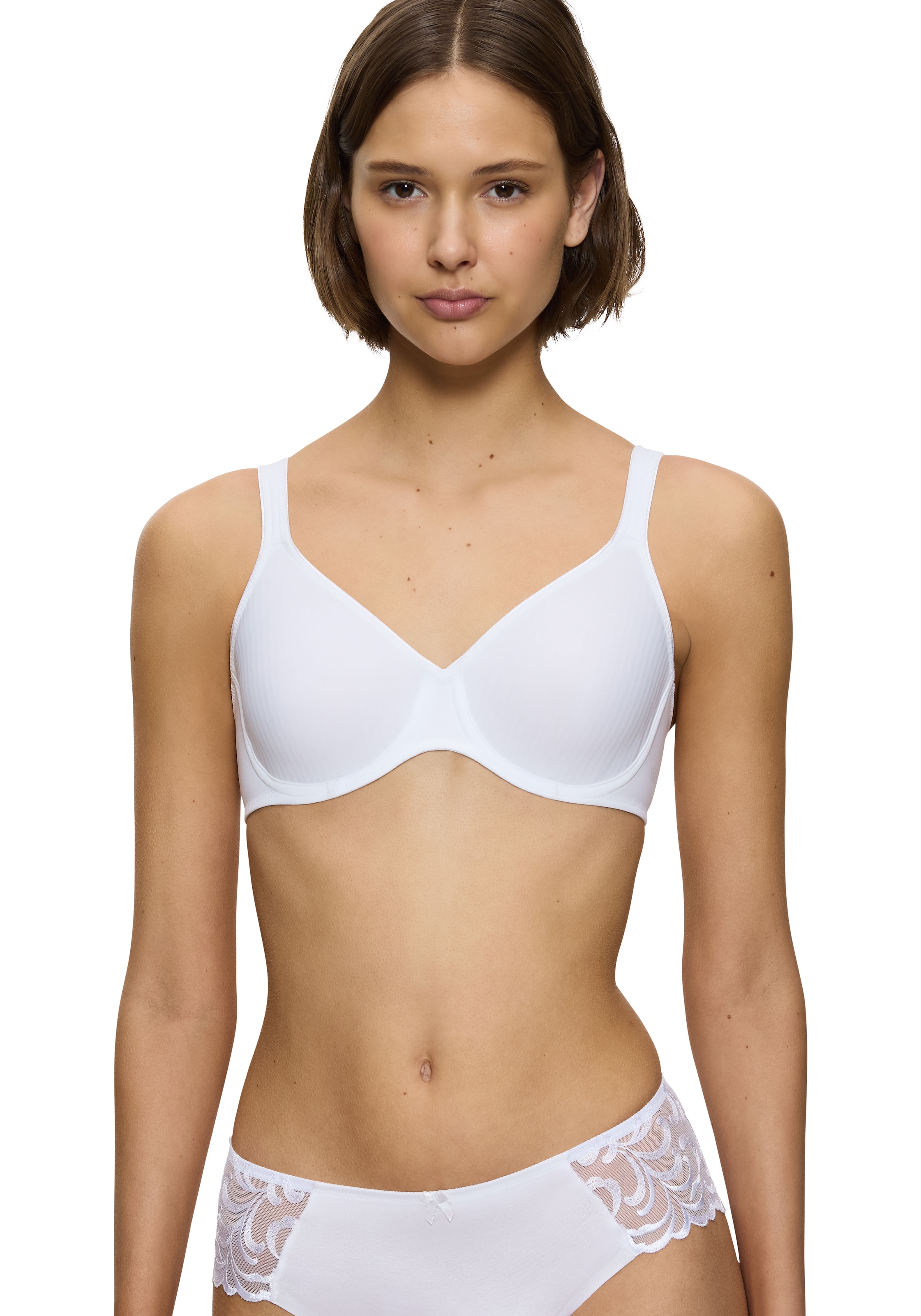 Triumph Bügel-BH »Modern Soft+Cotton W«, Cup B-F, mit dezentem Streifenmuster, Basic Dessous