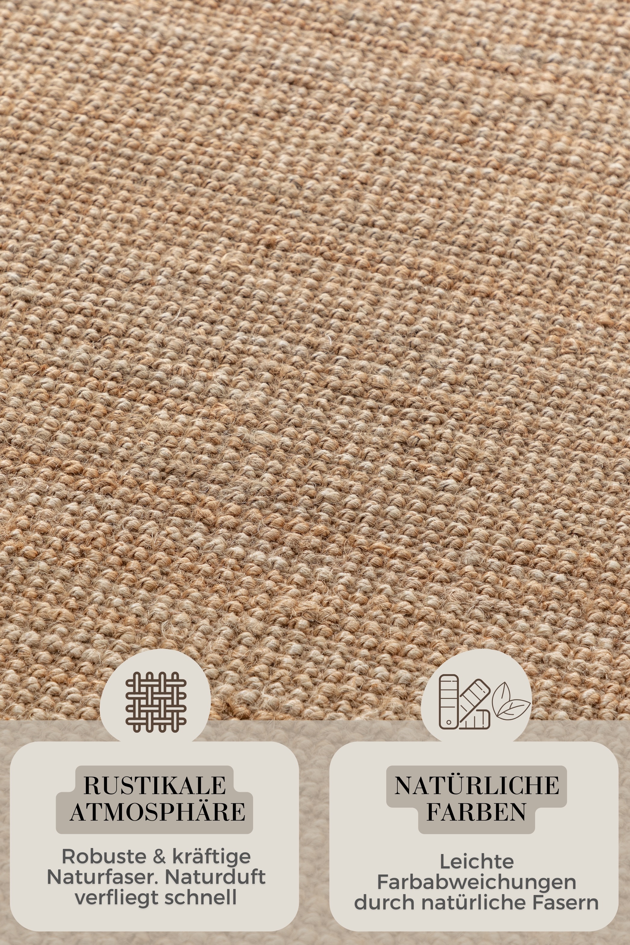 Teppich HANSE HOME "Jaipur Juteteppich, als Läufer und in Rund", beige (naturgold), B:80cm H:10mm L:150cm, Jute, Teppiche, Teppich, 100% Naturfaser, Wohnzimmer, Esszimmer, Schlafzimmer, GRS 3