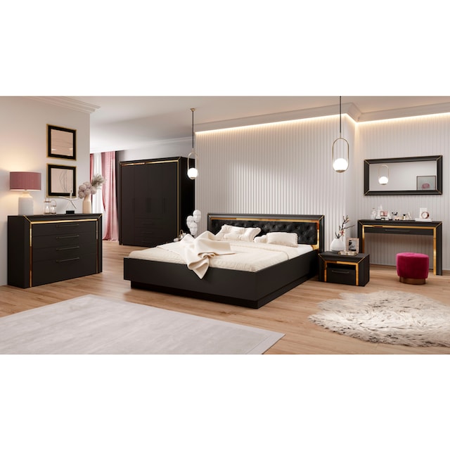 Leonique Schlafzimmer-Set »Arno«, (2 St.), Konsole und Spiegel bestellen |  BAUR