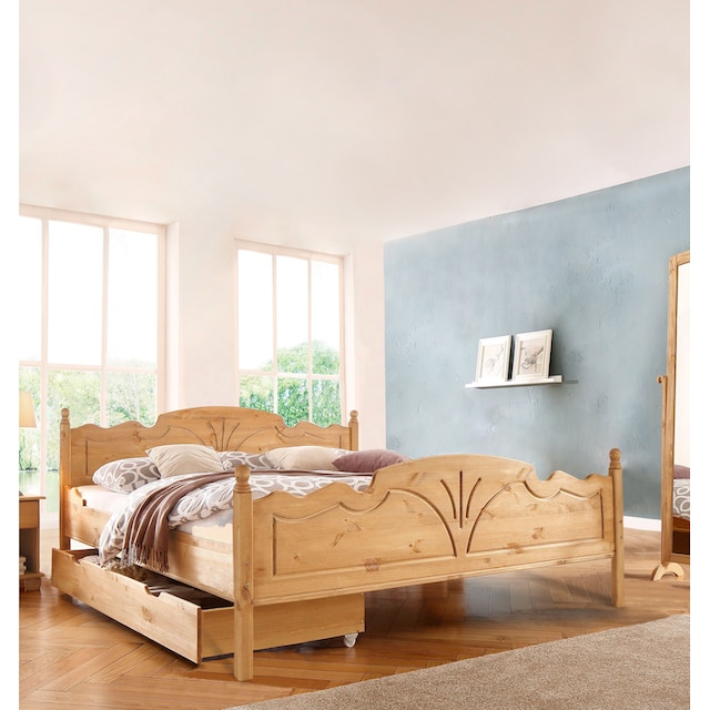 Black Friday Home affaire Schubkasten »Melody«, aus massiver Kiefer,  passend für das Bett Melody | BAUR