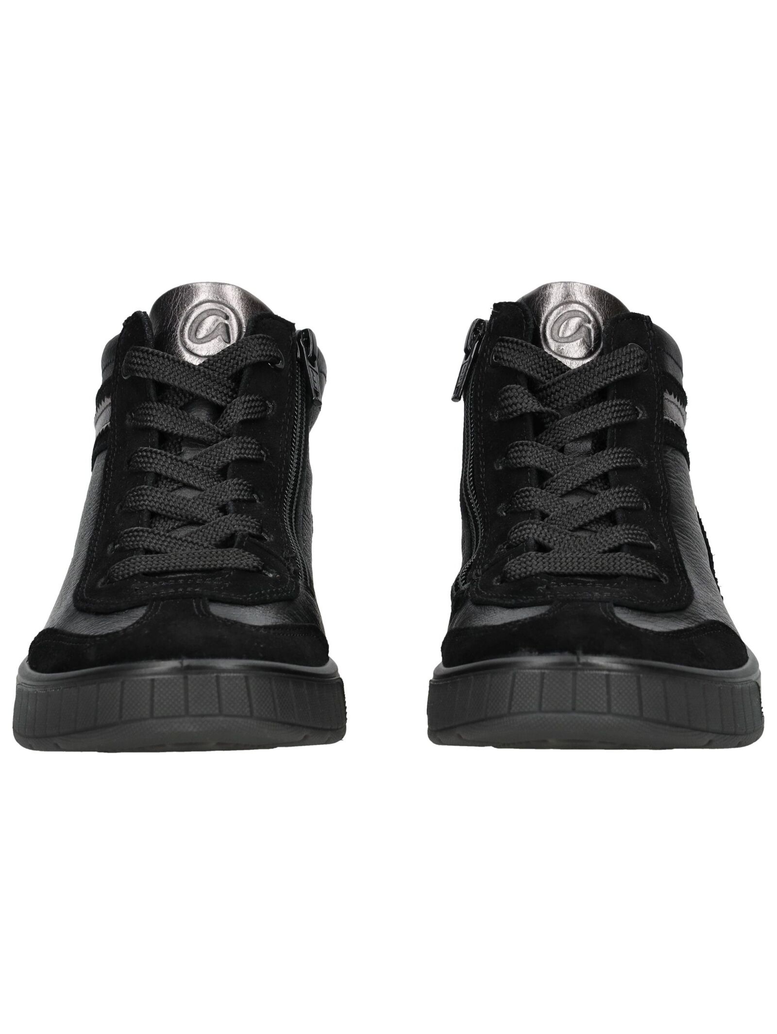 Ara High Sneaker Leather Black Size 38.5 2
