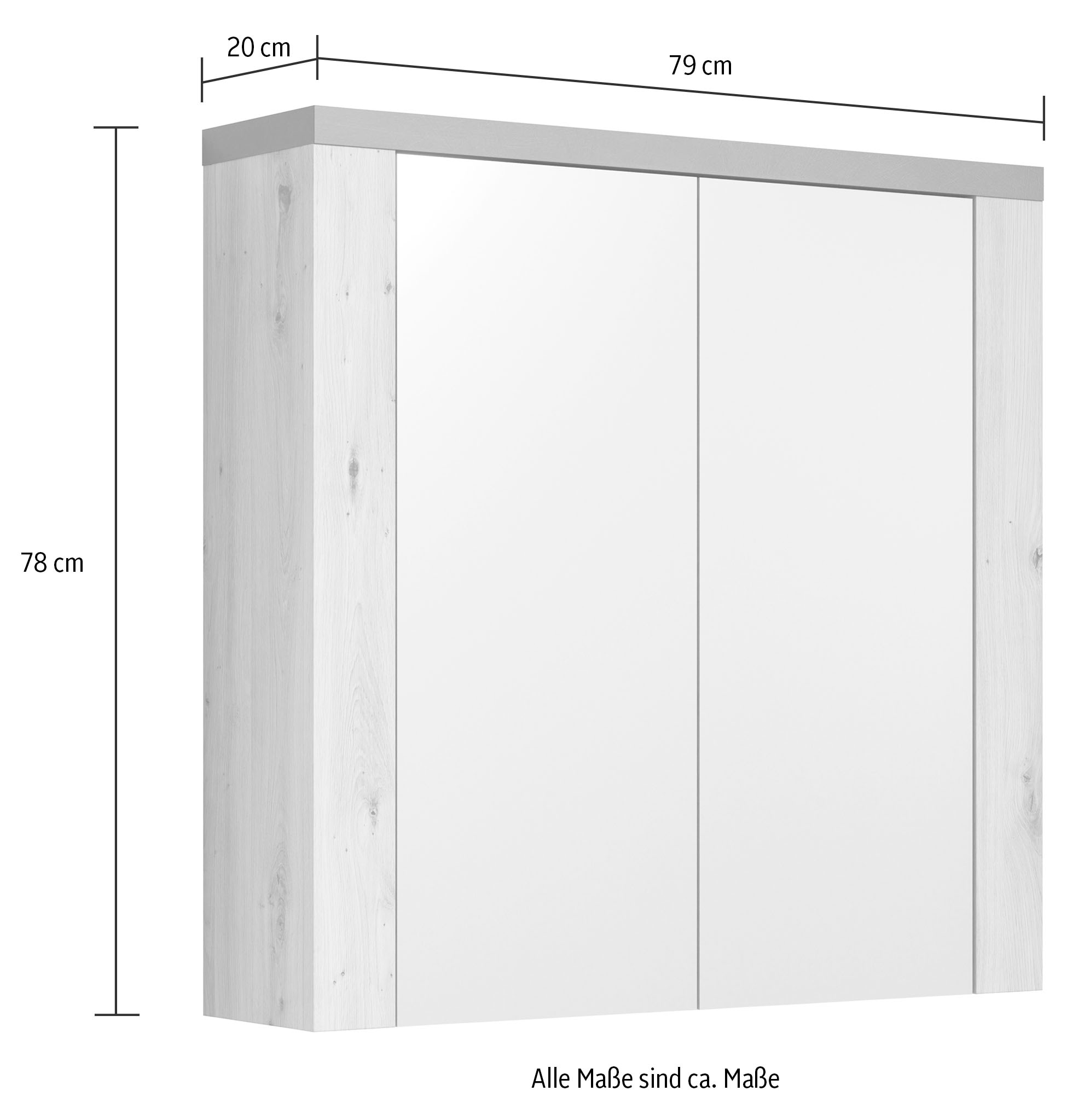 Home affaire Badezimmer-Set »Ambres«, (4 St.), matte Echtholzoptik