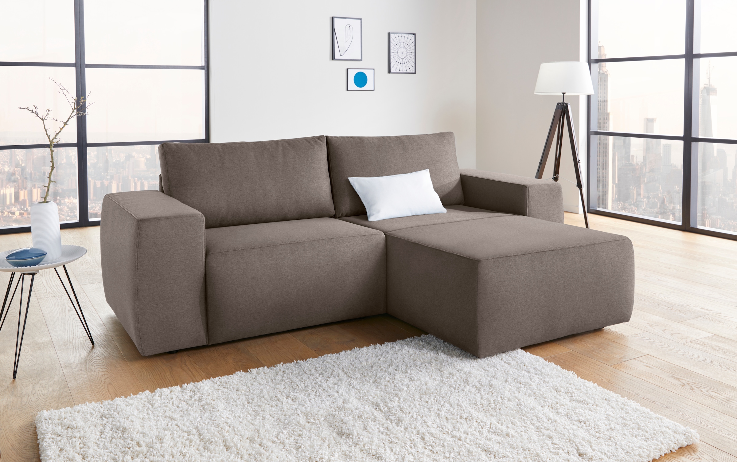 LOOKS by Wolfgang Joop Ecksofa "LooksII kubisch, bequem, strapazierfähige B günstig online kaufen