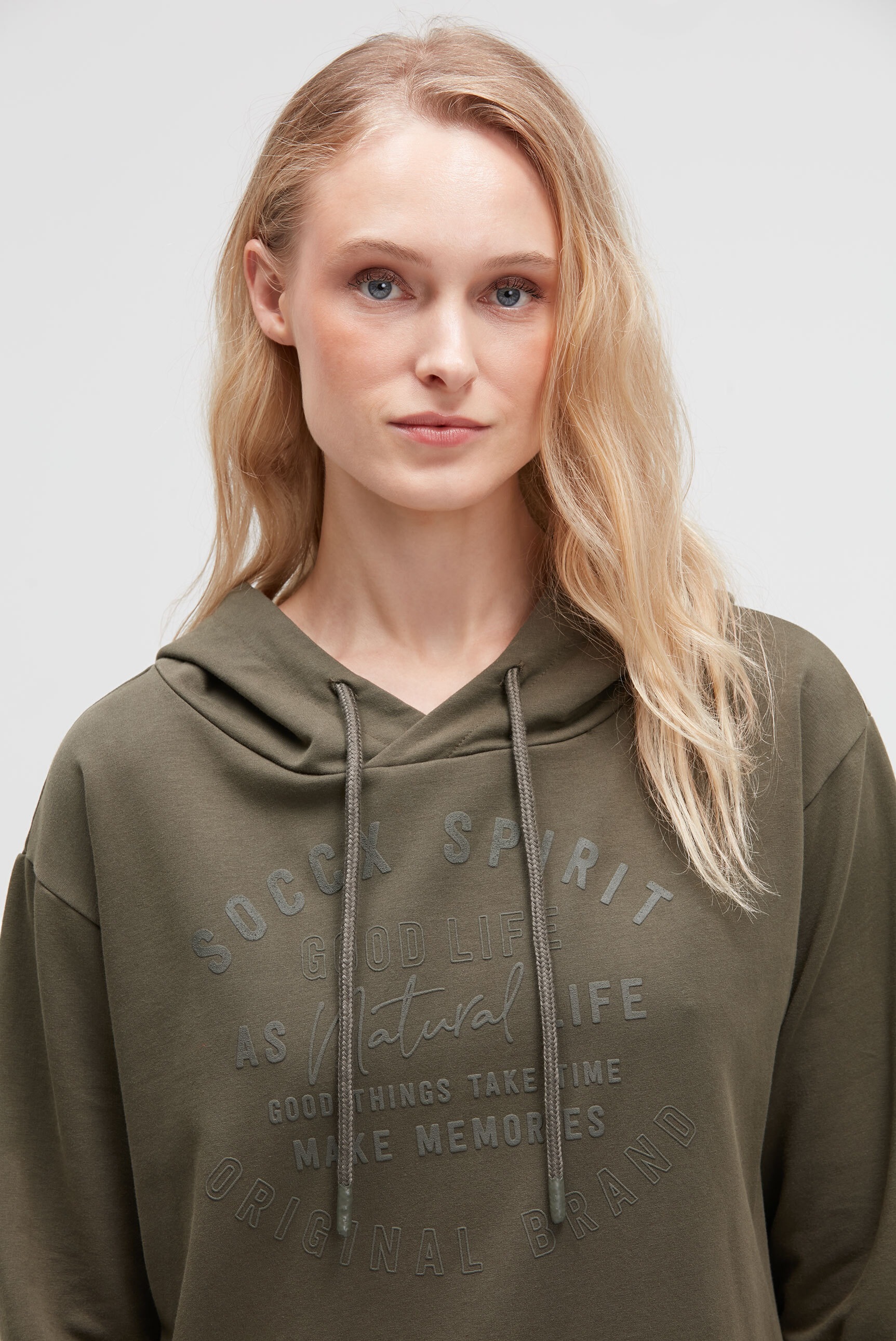 SOCCX Kapuzensweatshirt, mit Reißverschluss an den Seiten