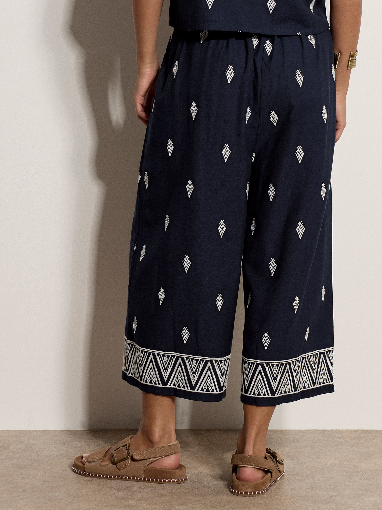 Apricot Culotte »Bestickte Culotte aus Baumwollmischung«  Elastischer Bund