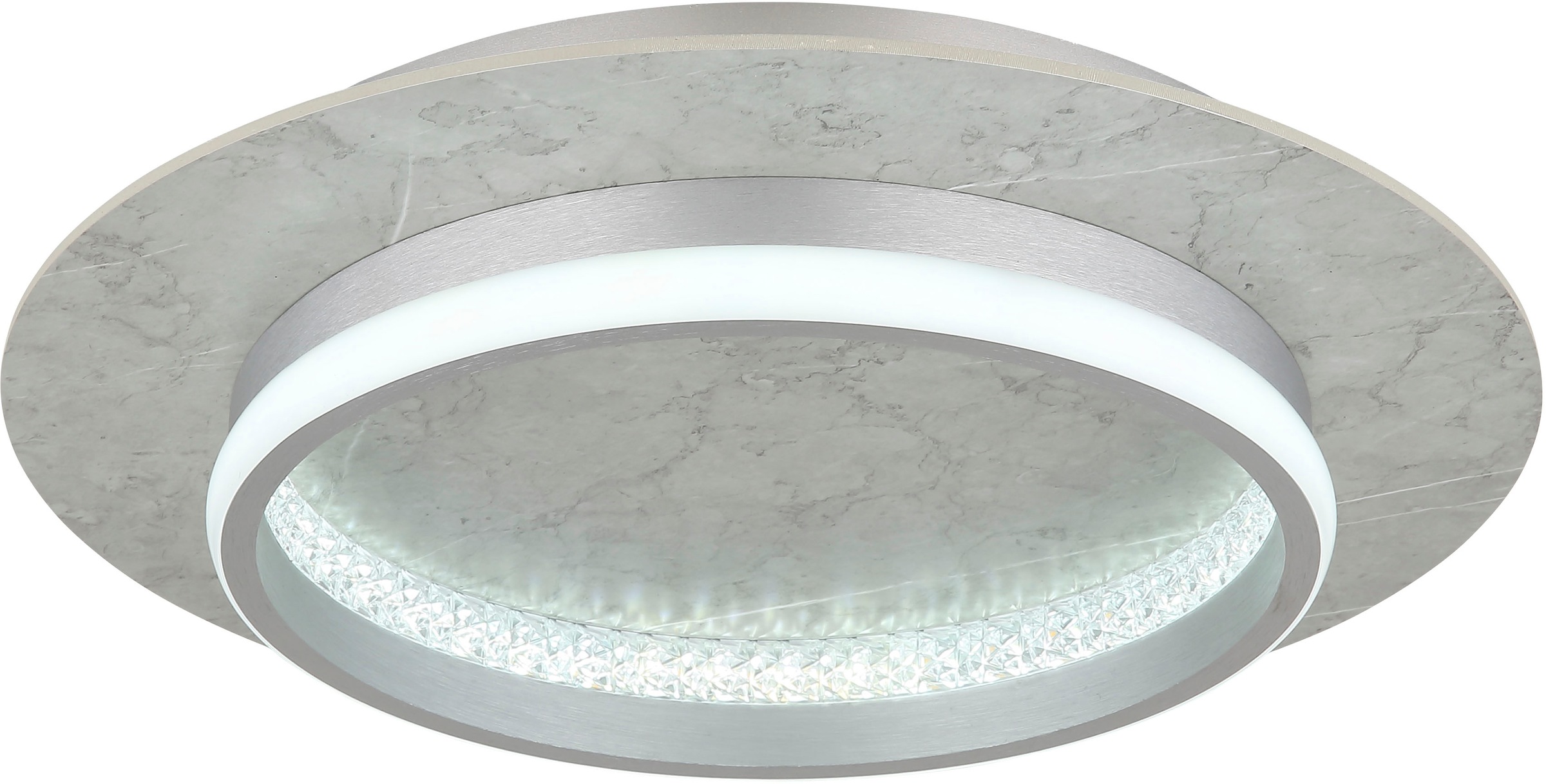 NOWA LED Deckenleuchte »MARY«, 1 flammig, Leuchtmittel LED-Modul | LED fest integriert, Deckenlampe, rund, Kristalle, Schlafzimmer