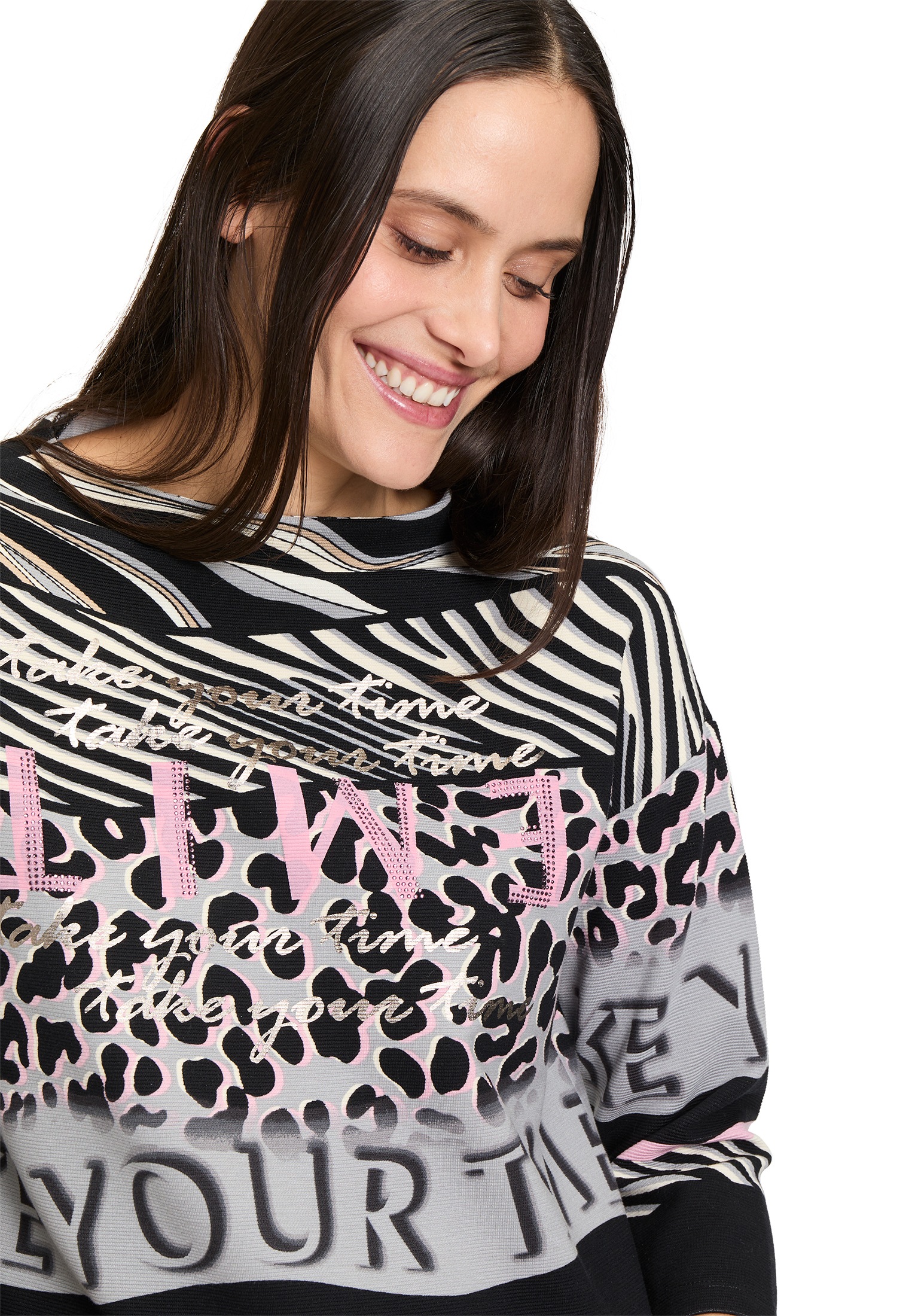 Betty Barclay Sweatshirt »Betty Barclay Damen Sweatpullover mit Kragen«, Druck