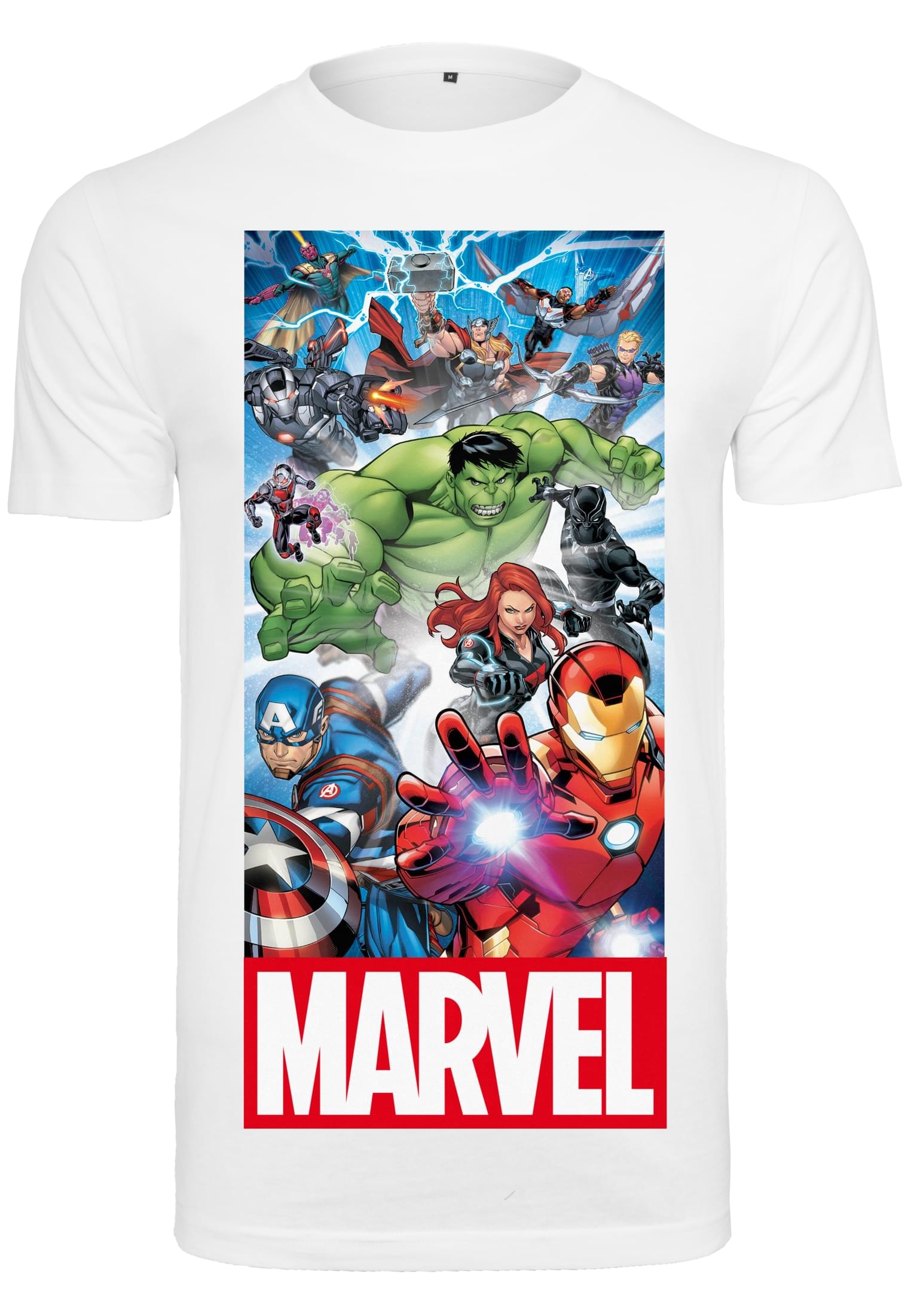 Merchcode Kurzarmshirt "Merchcode Herren Avengers Allstars Team Tee" 1 Stk. günstig online kaufen