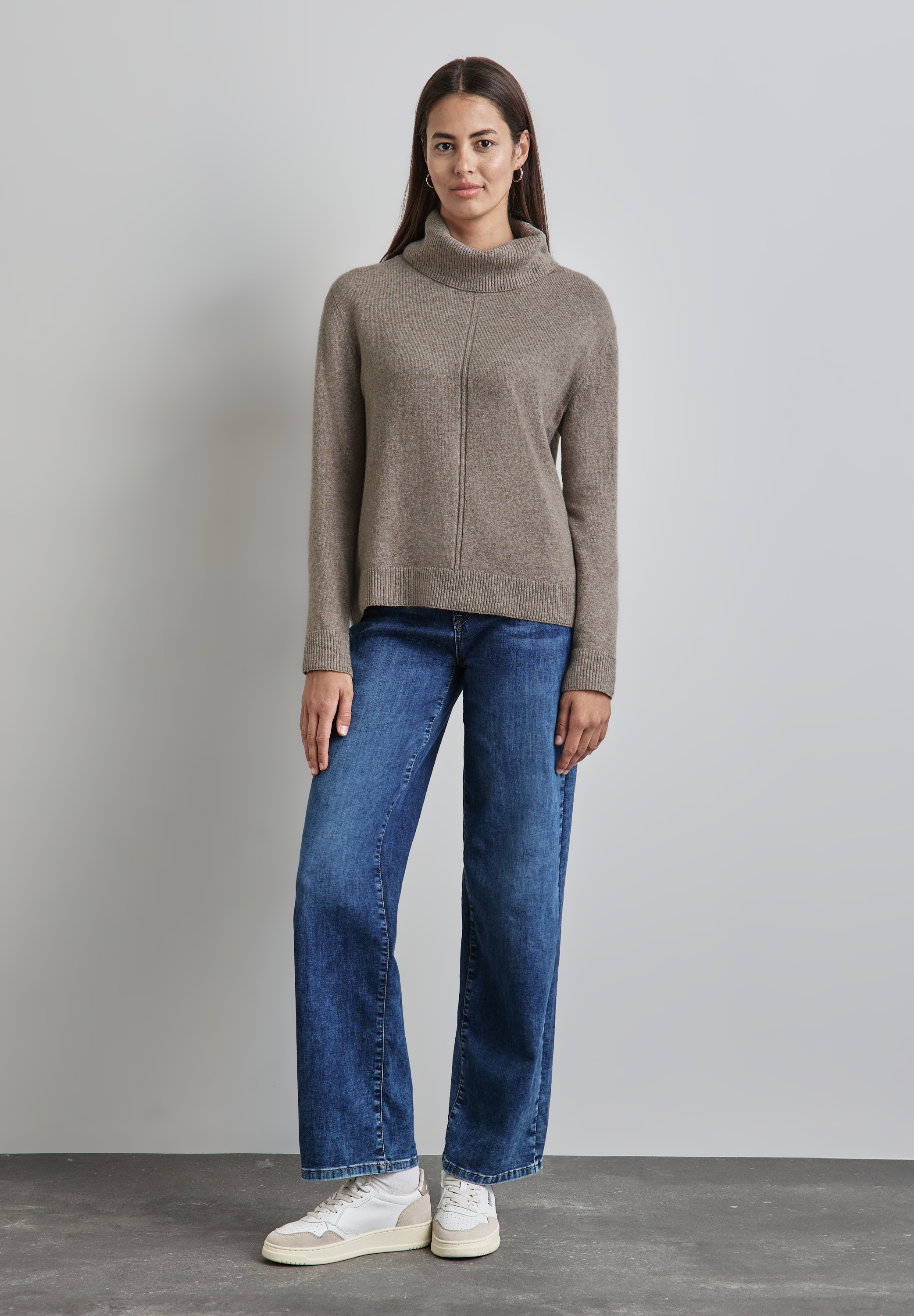 STREET ONE Rollkragenpullover, im soften Baumwoll-Mix