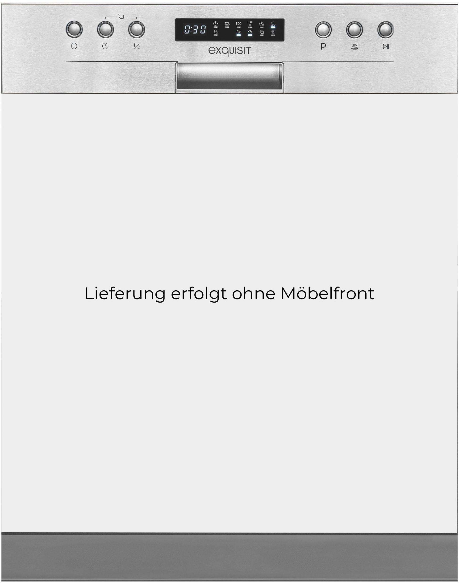 exquisit teilintegrierbarer Geschirrspüler "EGSP9414-EB-030D inox" 14 Maßge günstig online kaufen