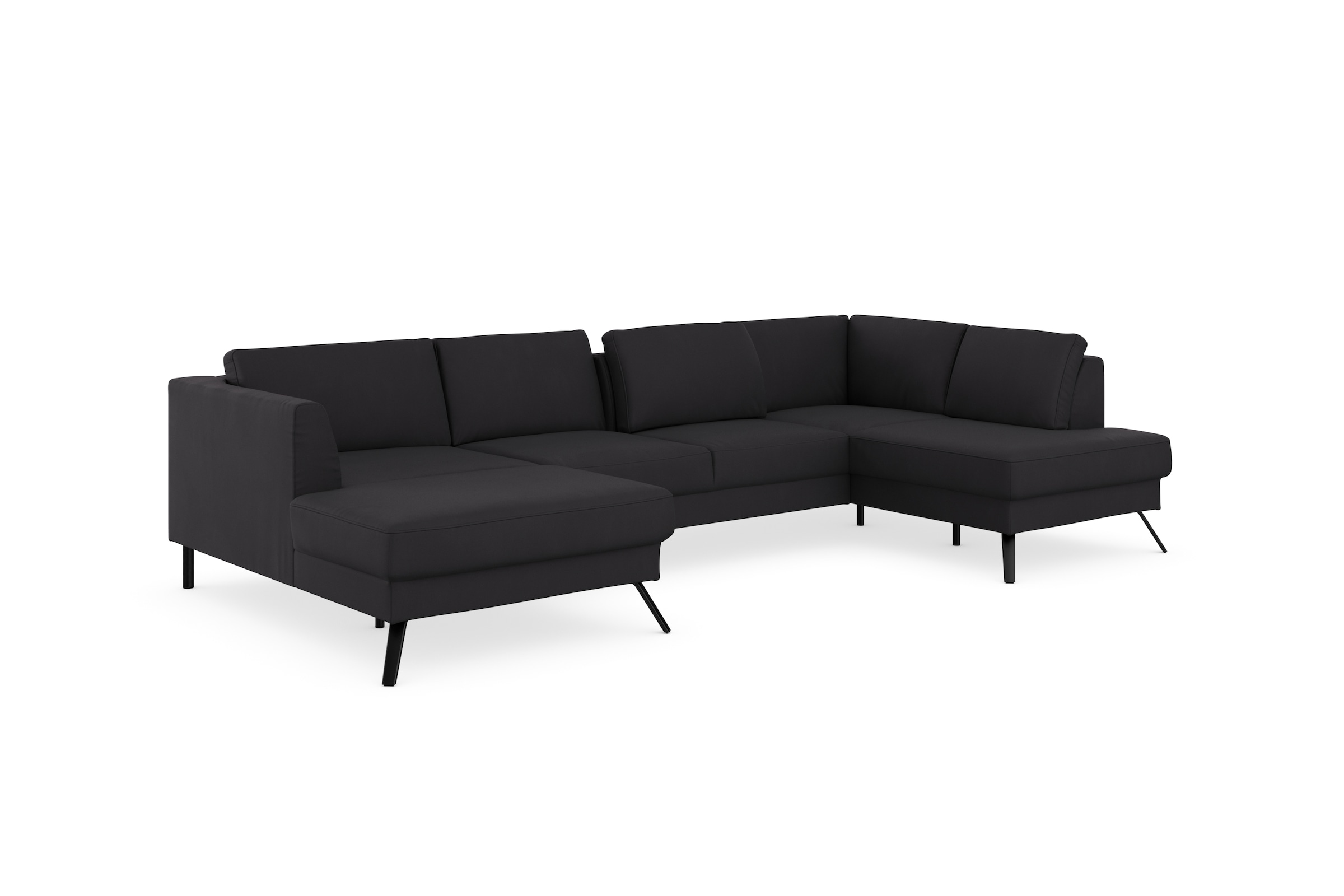 sit&more Wohnlandschaft »Lindholm U-Form«, mit Sitztiefenverstellung und Federkern